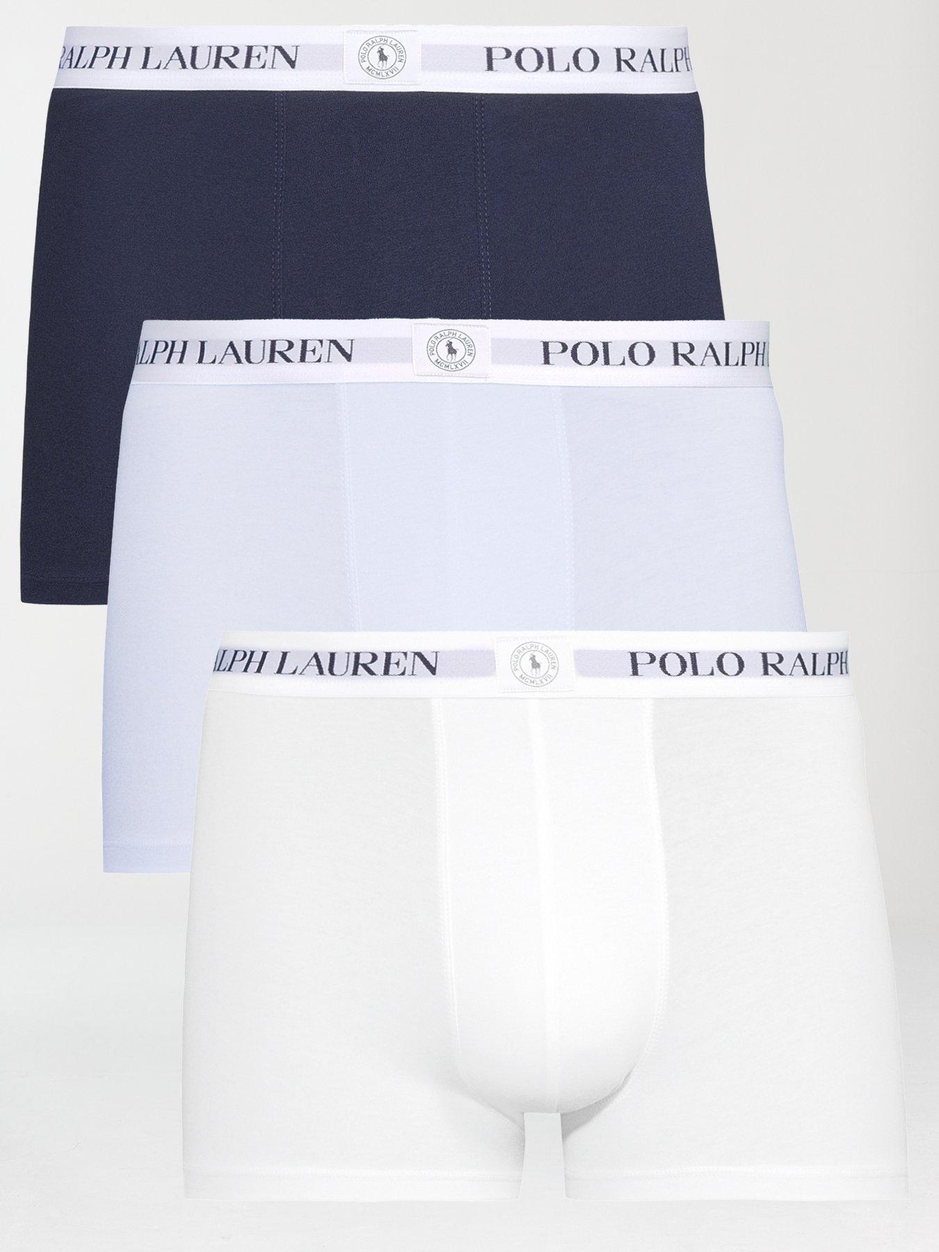 Image 1 of 3 of Polo Ralph Lauren Badge Waistband 3 Pack Trunks - Assorted