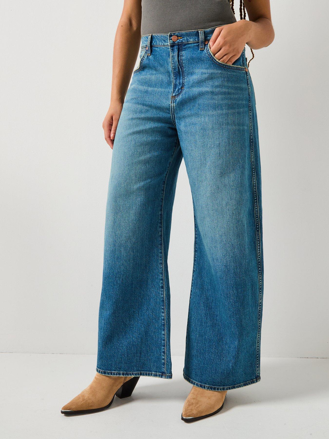 undefined Low Rise Big Baggy Jeans - Ace - Blue