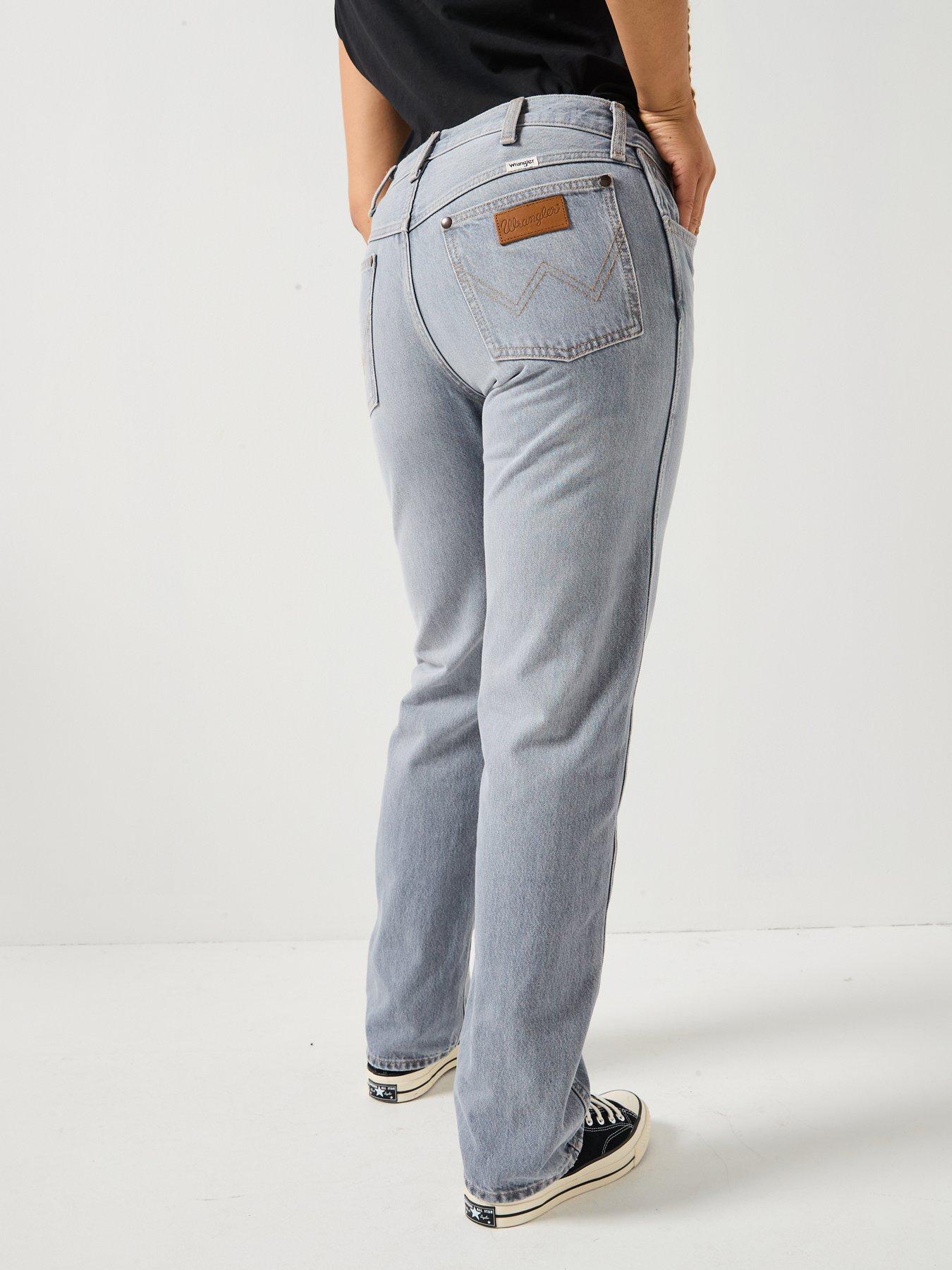 Wrangler Low Rise Cowboy Jean - Haute Haze - Blue | Littlewoods