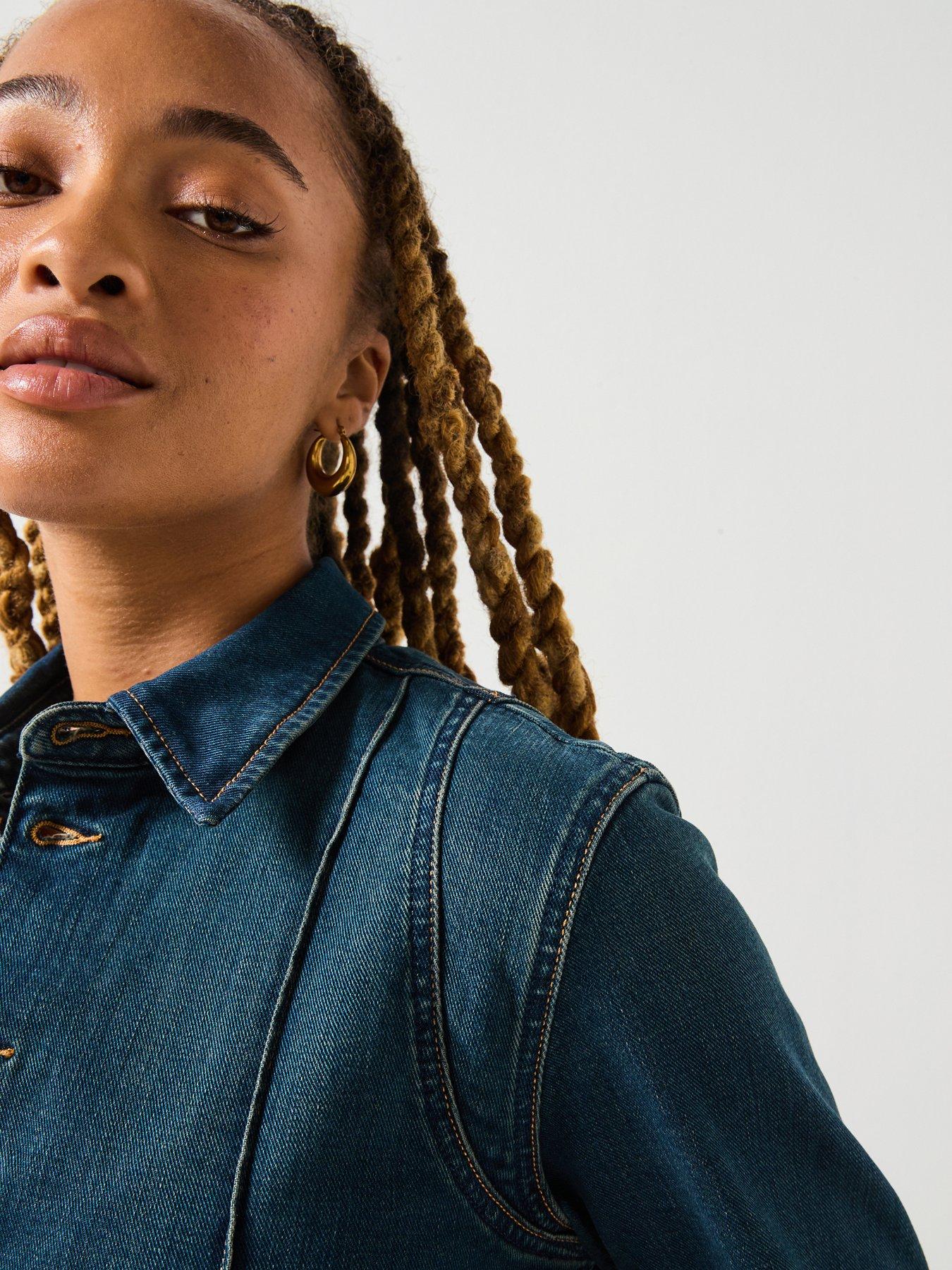 Image 4 of 6 of Wrangler Western Coverall Jumpsuit - Rustic Rinse - Blue