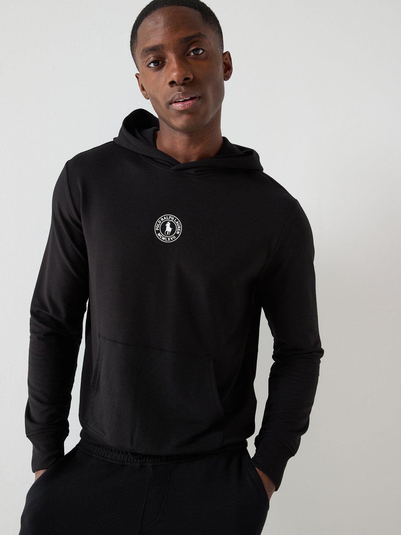  image of polo-ralph-lauren-circle-logo-loungewear-hoodie-black