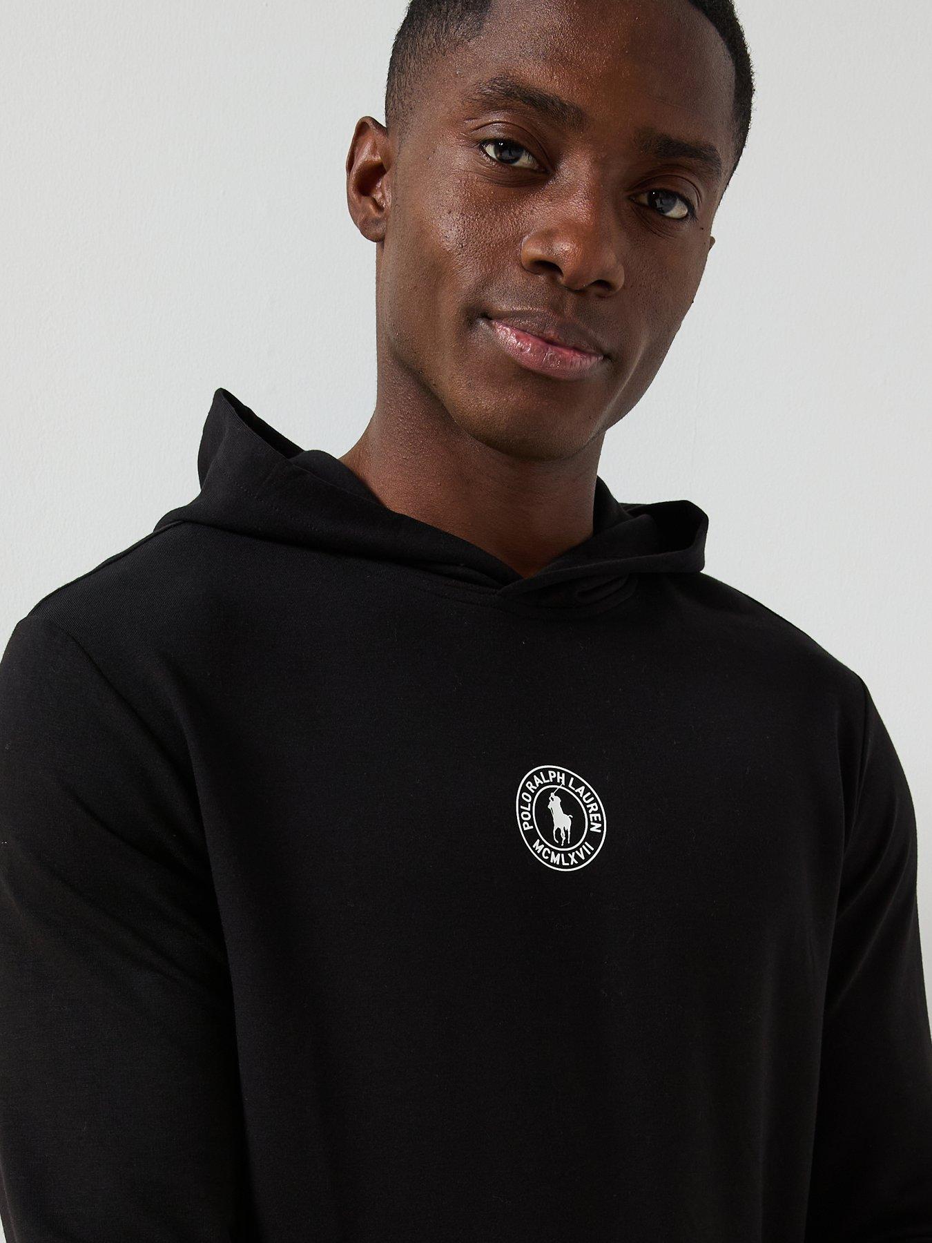  image of polo-ralph-lauren-circle-logo-loungewear-hoodie-black