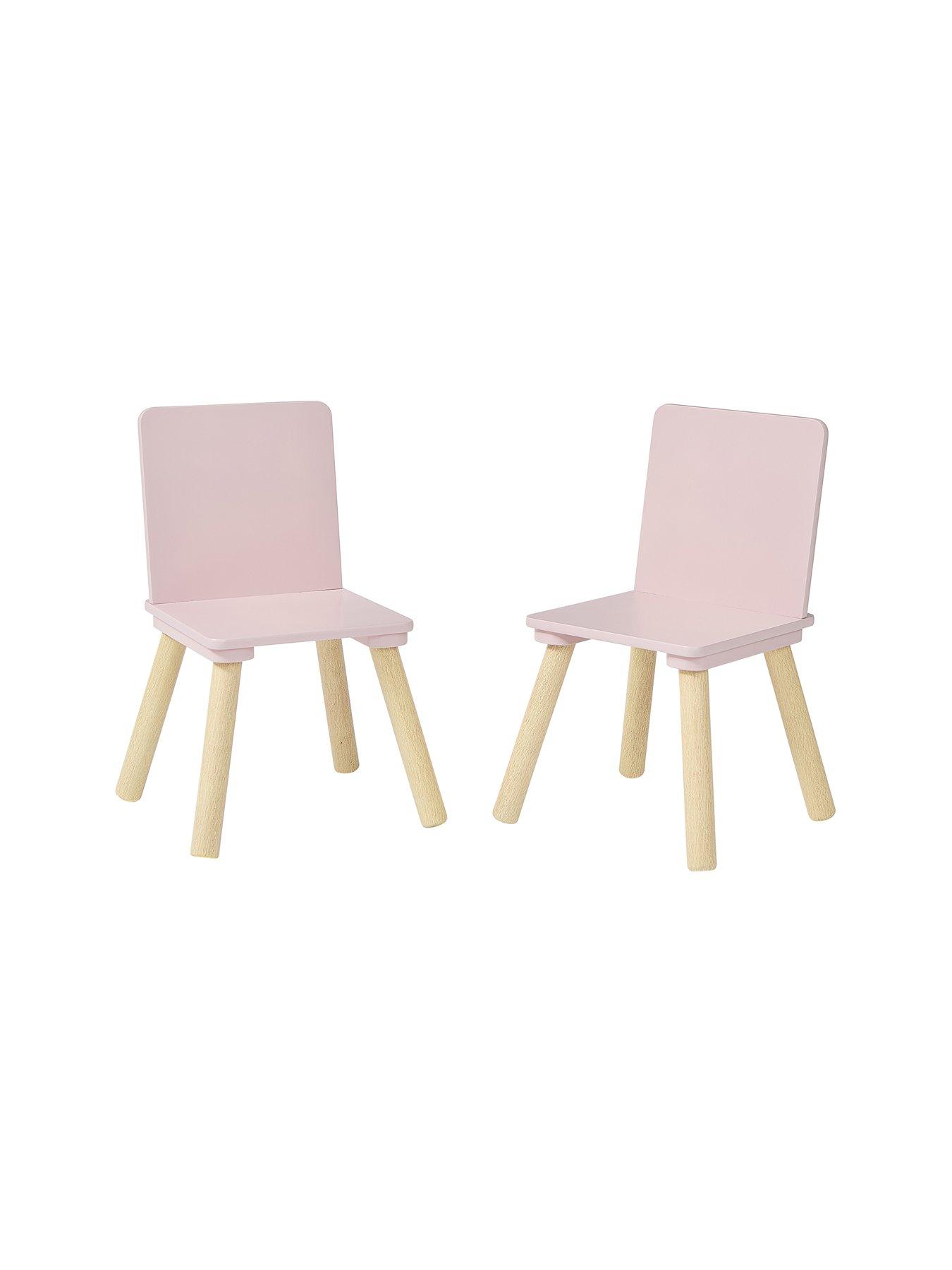 Image 3 of 7 of Liberty House Kids Table and Two Chairs Set Pink