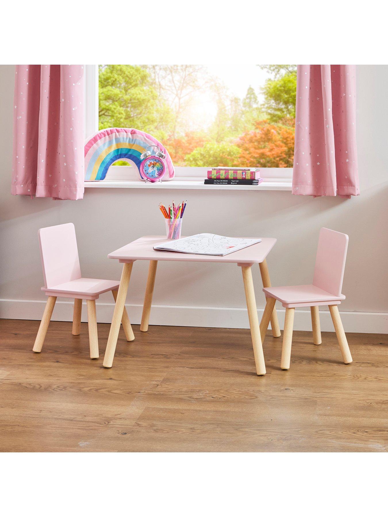 Image 4 of 7 of Liberty House Kids Table and Two Chairs Set Pink