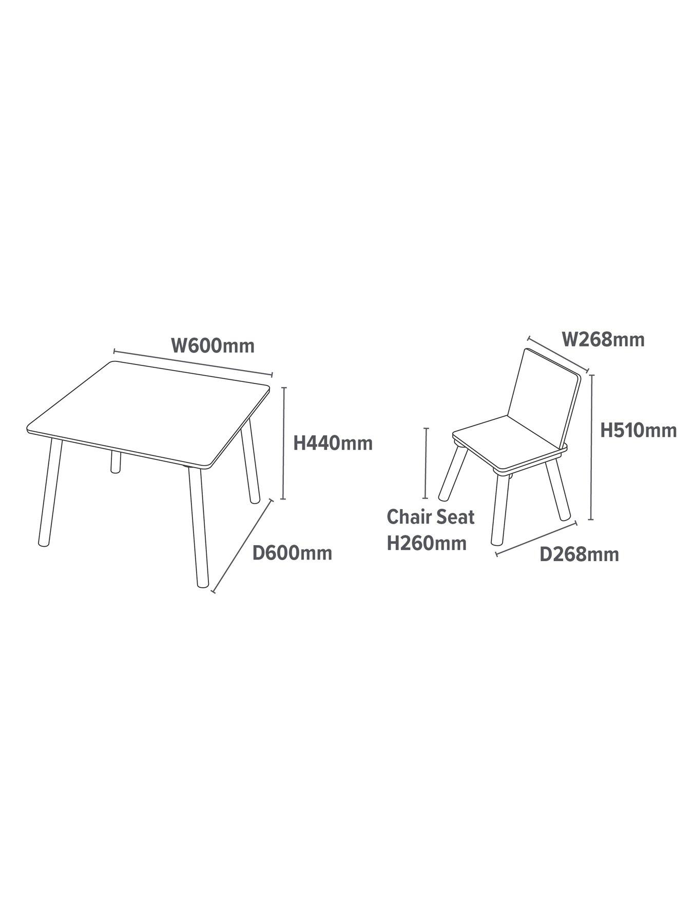 Image 7 of 7 of Liberty House Kids Table and Two Chairs Set Natural