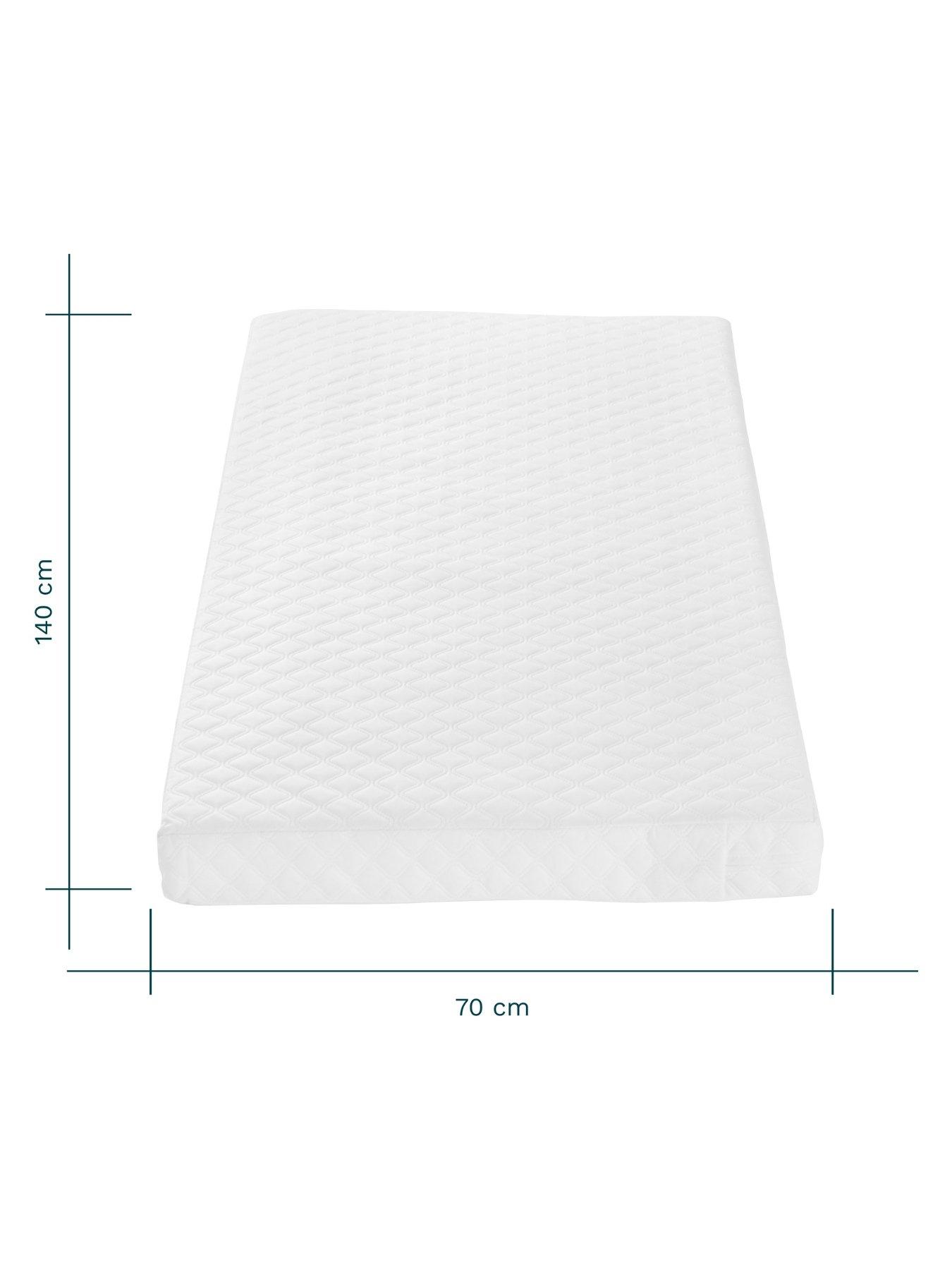 Tutti Bambini Sprung Cot Bed Mattress (140 x 70cm) with FREE 2 Pack ...