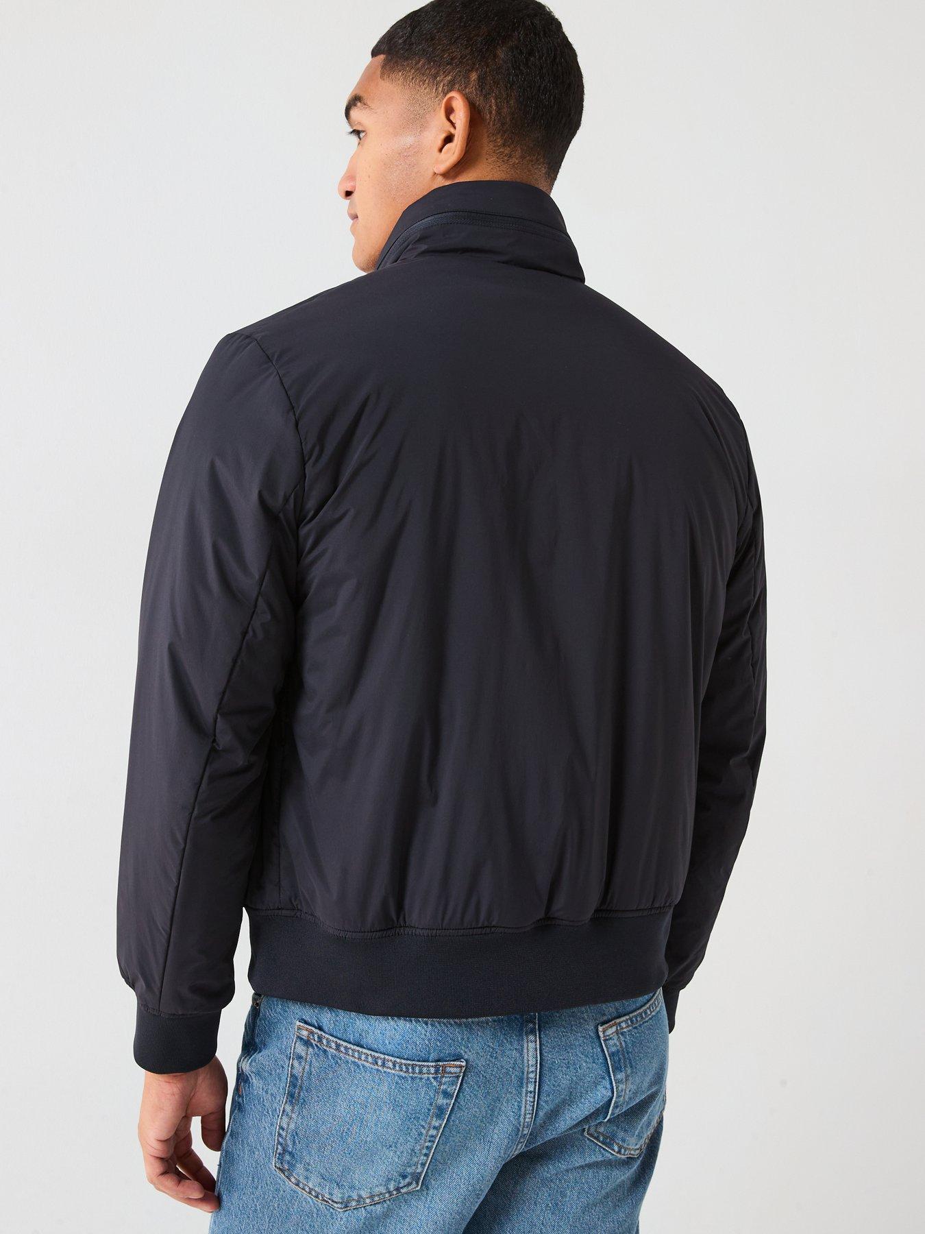 stillFront image of armani-exchange-padded-blouson-jacket-navy