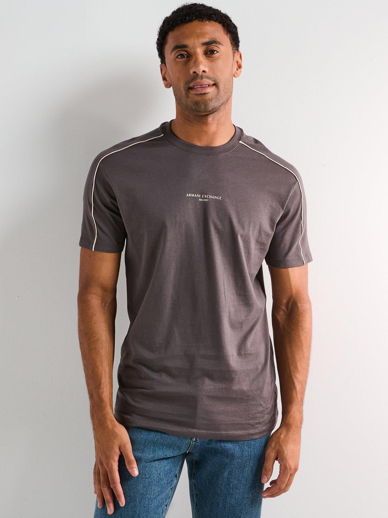 Armani Exchange Piped T-Shirt - Grey