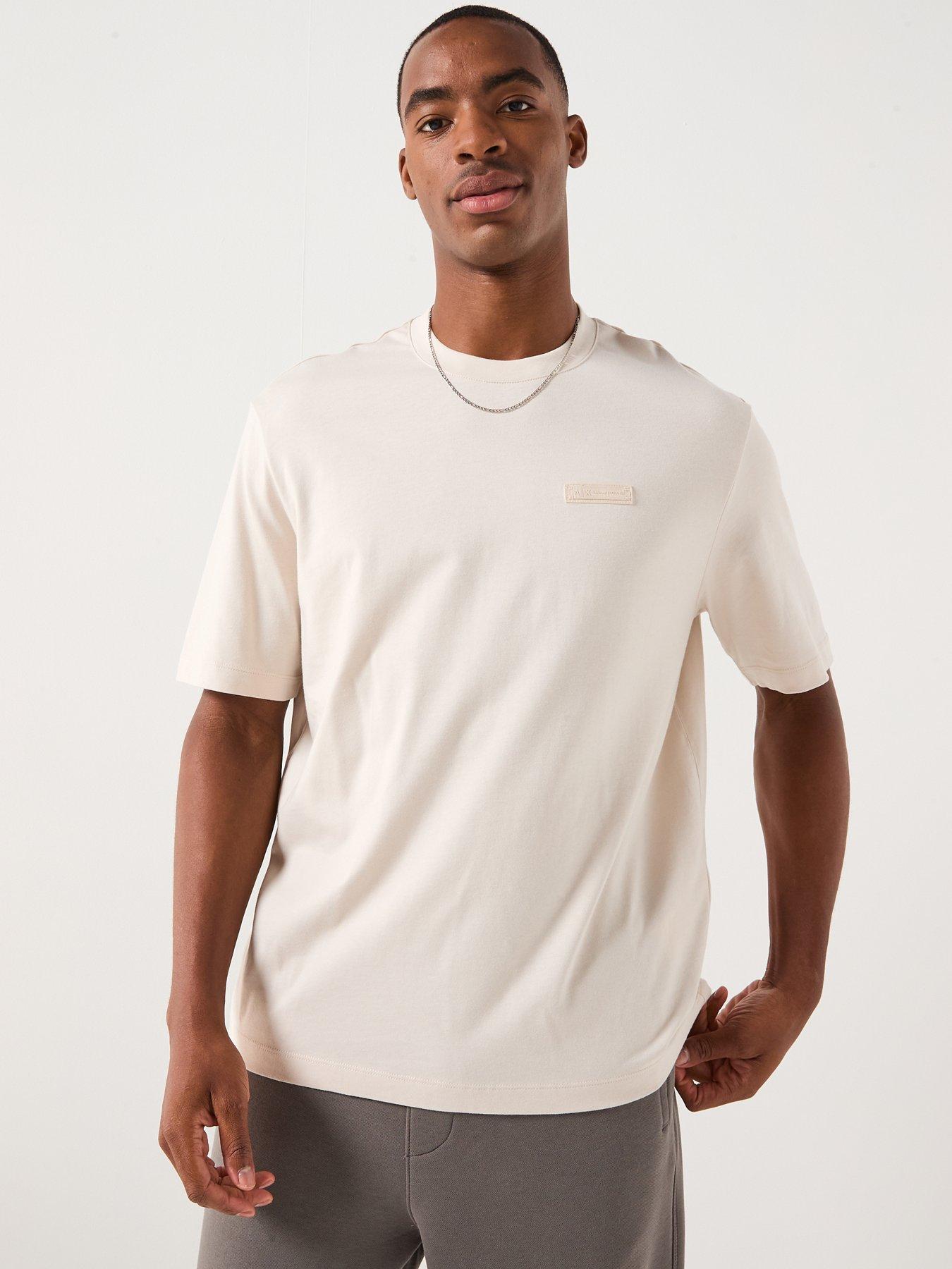  image of armani-exchange-cosy-lab-back-print-t-shirt-off-white