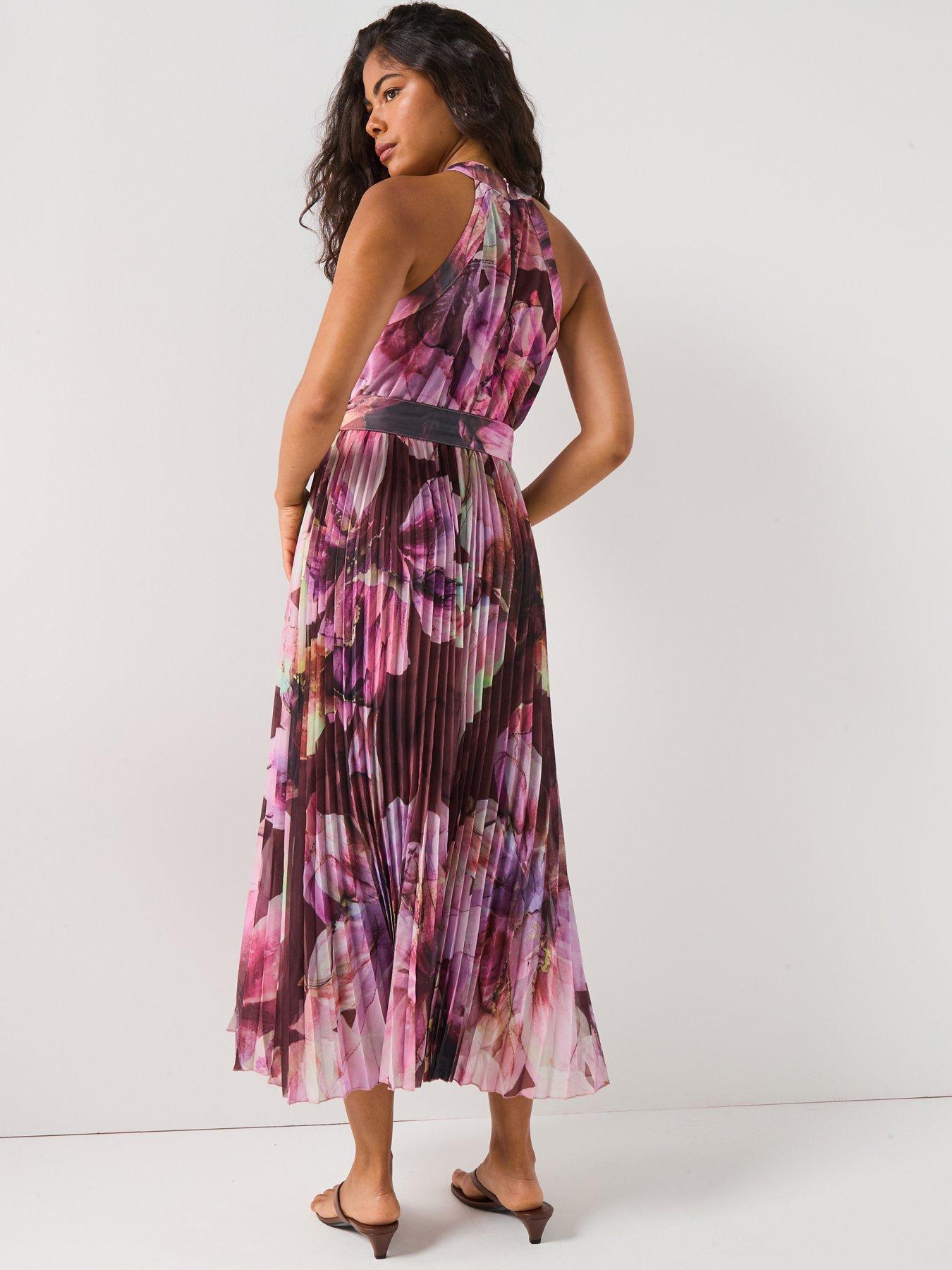 Image 2 of 6 of Style Cheat Paige Pleated Dress - Multi