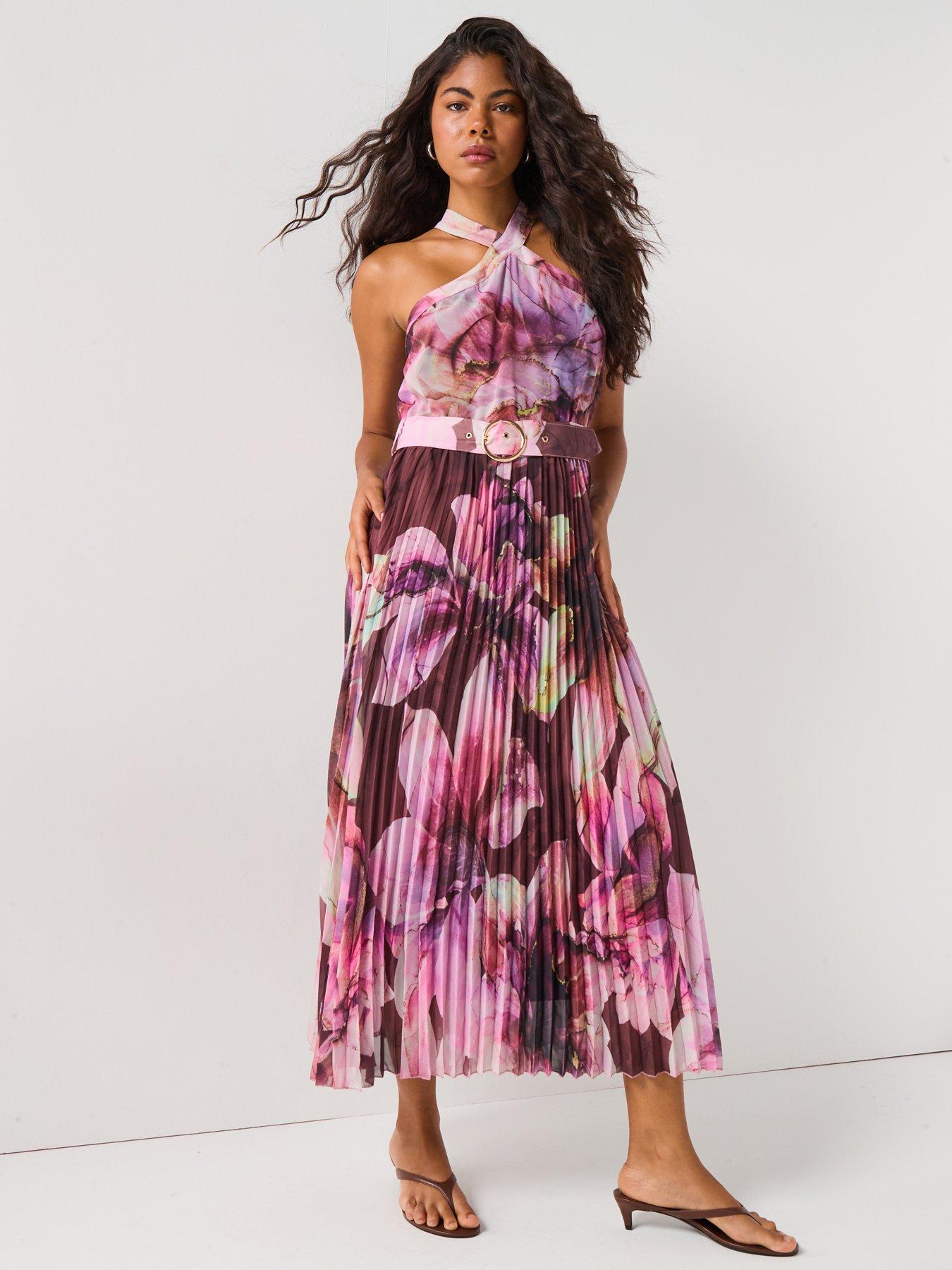 Image 5 of 6 of Style Cheat Paige Pleated Dress - Multi