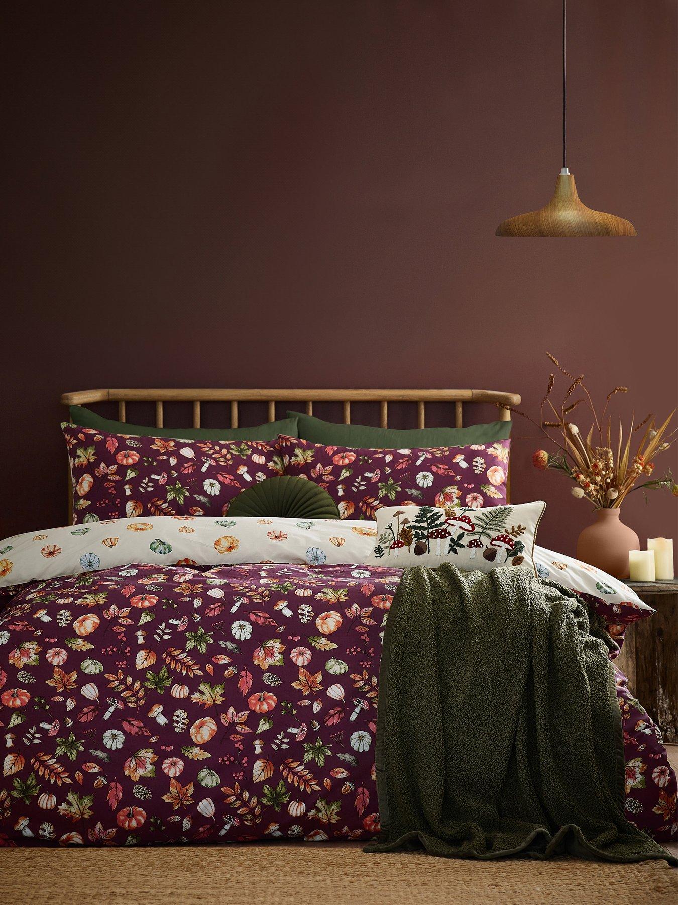 undefined Autumn Pumpkins Duvet Set- King