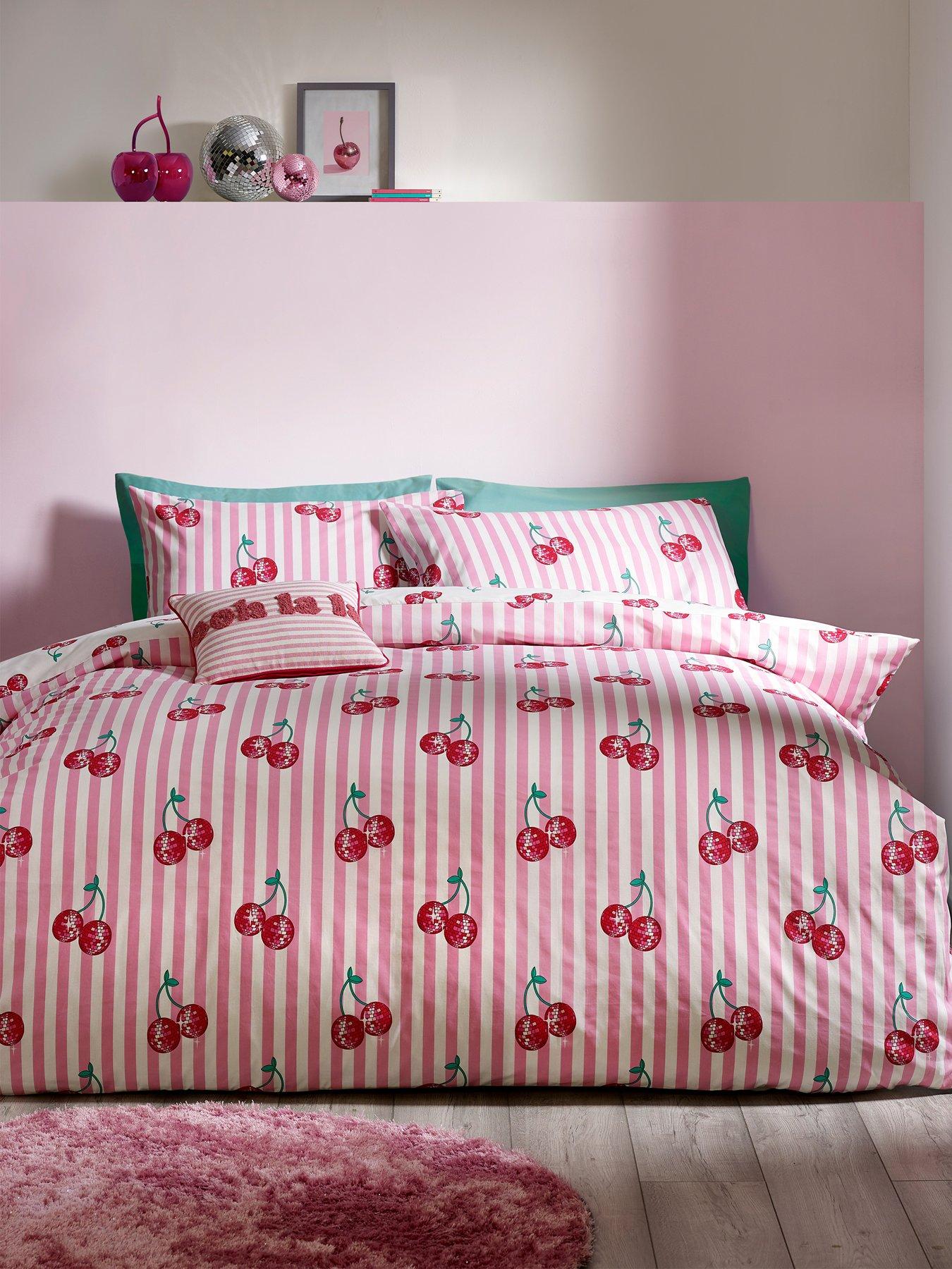 undefined Disco Cherries Duvet Set- Double