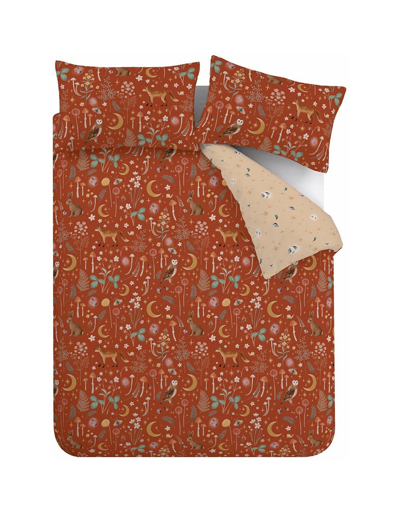 Image 2 of 6 of Catherine Lansfield Enchanted Twilight Duvet Set - Burnt Orange