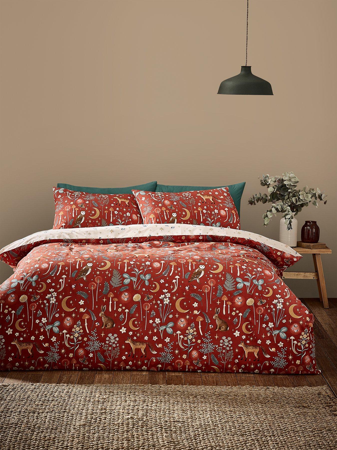 Image 3 of 6 of Catherine Lansfield Enchanted Twilight Duvet Set - Burnt Orange