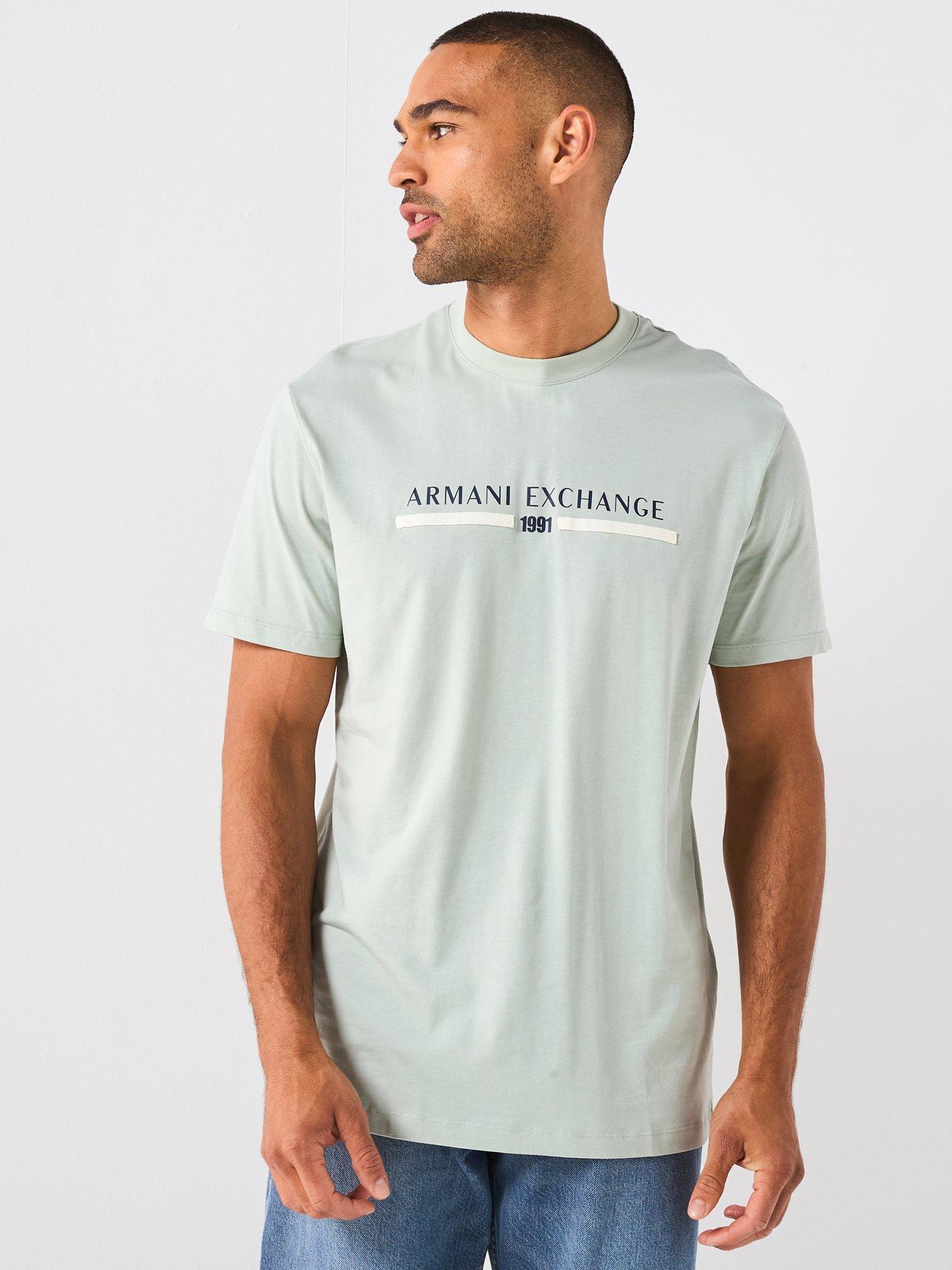 undefined Linear Chest Logo T-Shirt - Light Green