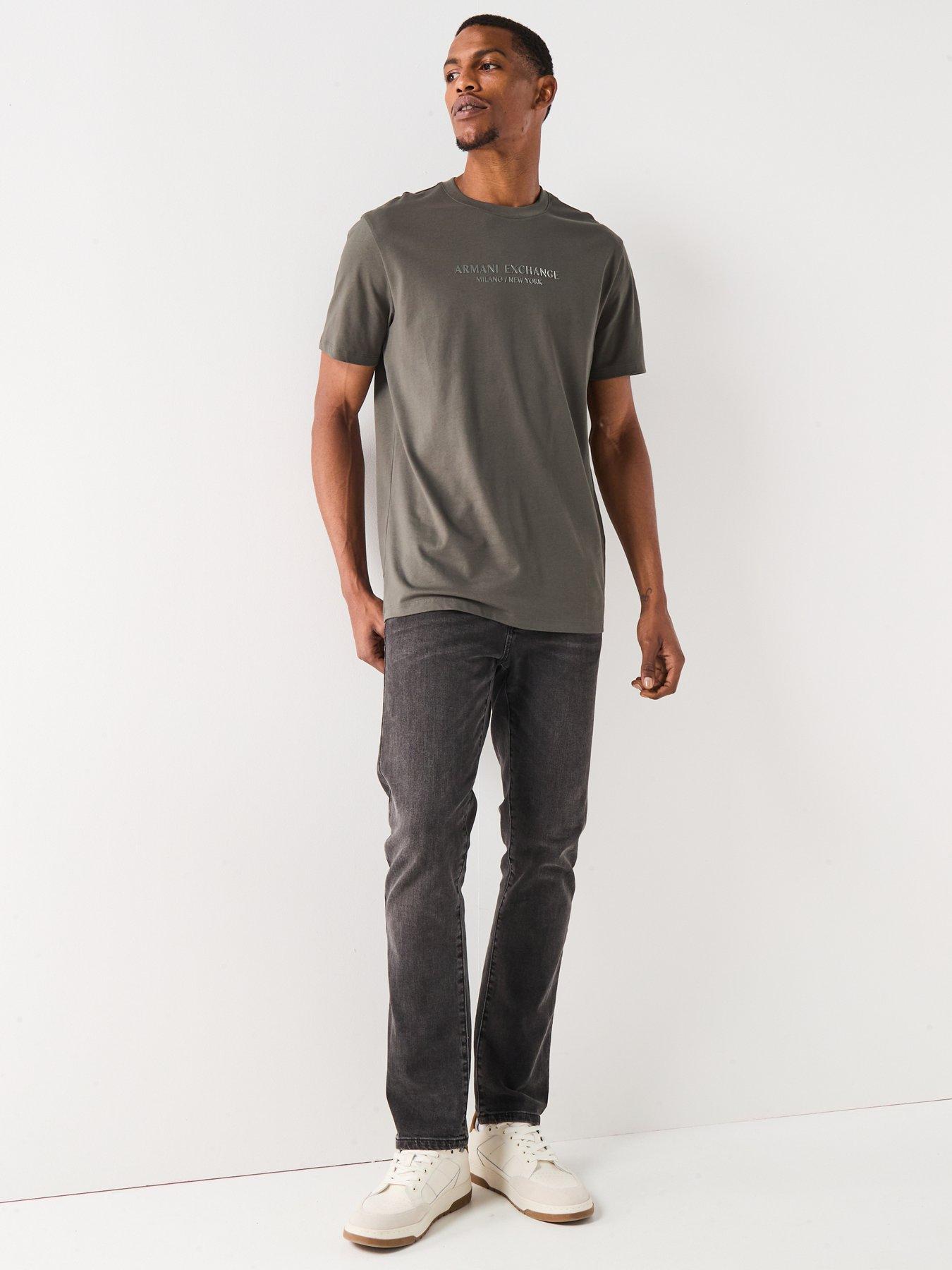 Image 3 of 4 of Armani Exchange 3D Ny Milan Logo T-Shirt - Green