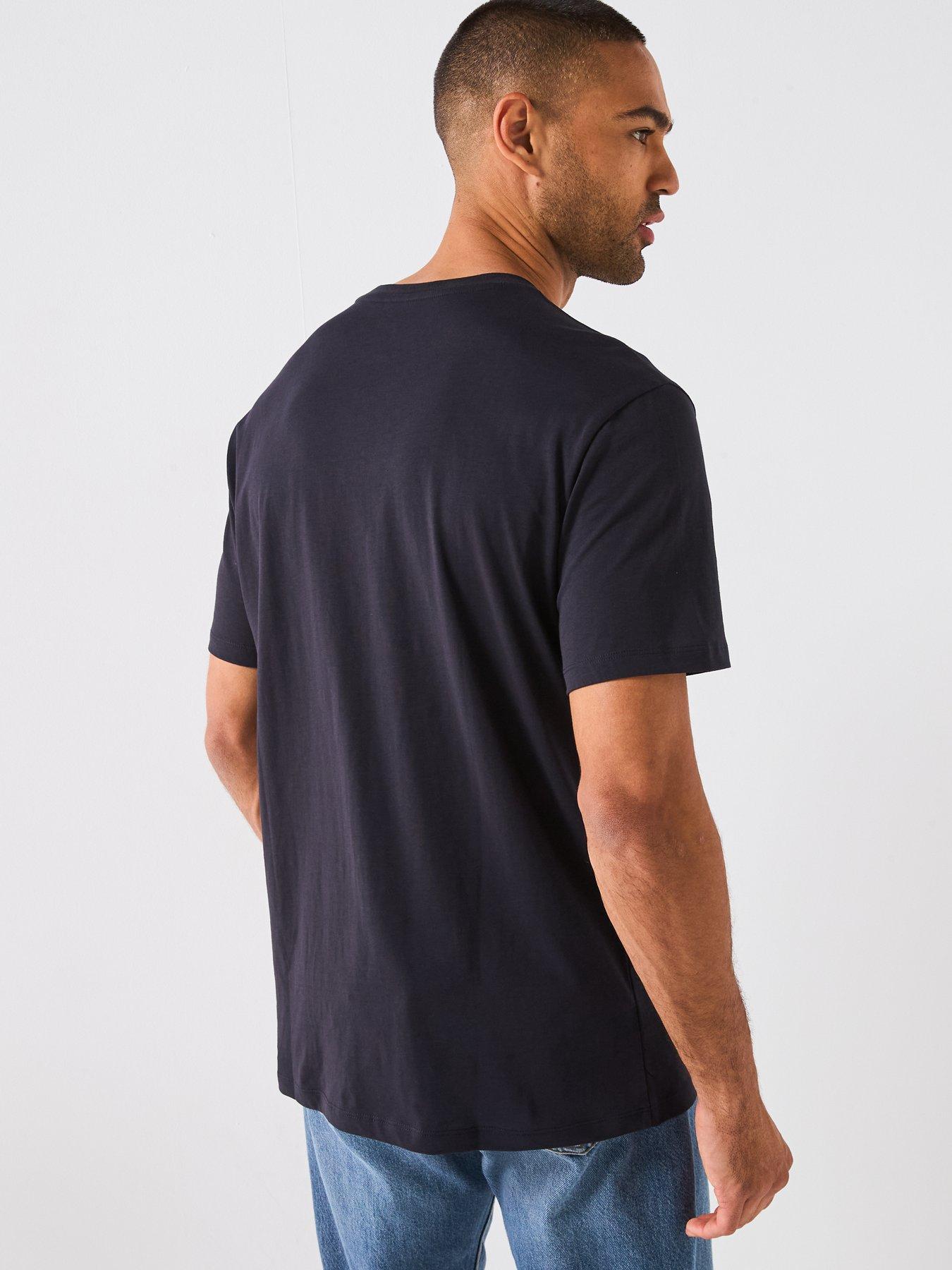 stillFront image of armani-exchange-embroidered-printed-t-shirt-navy