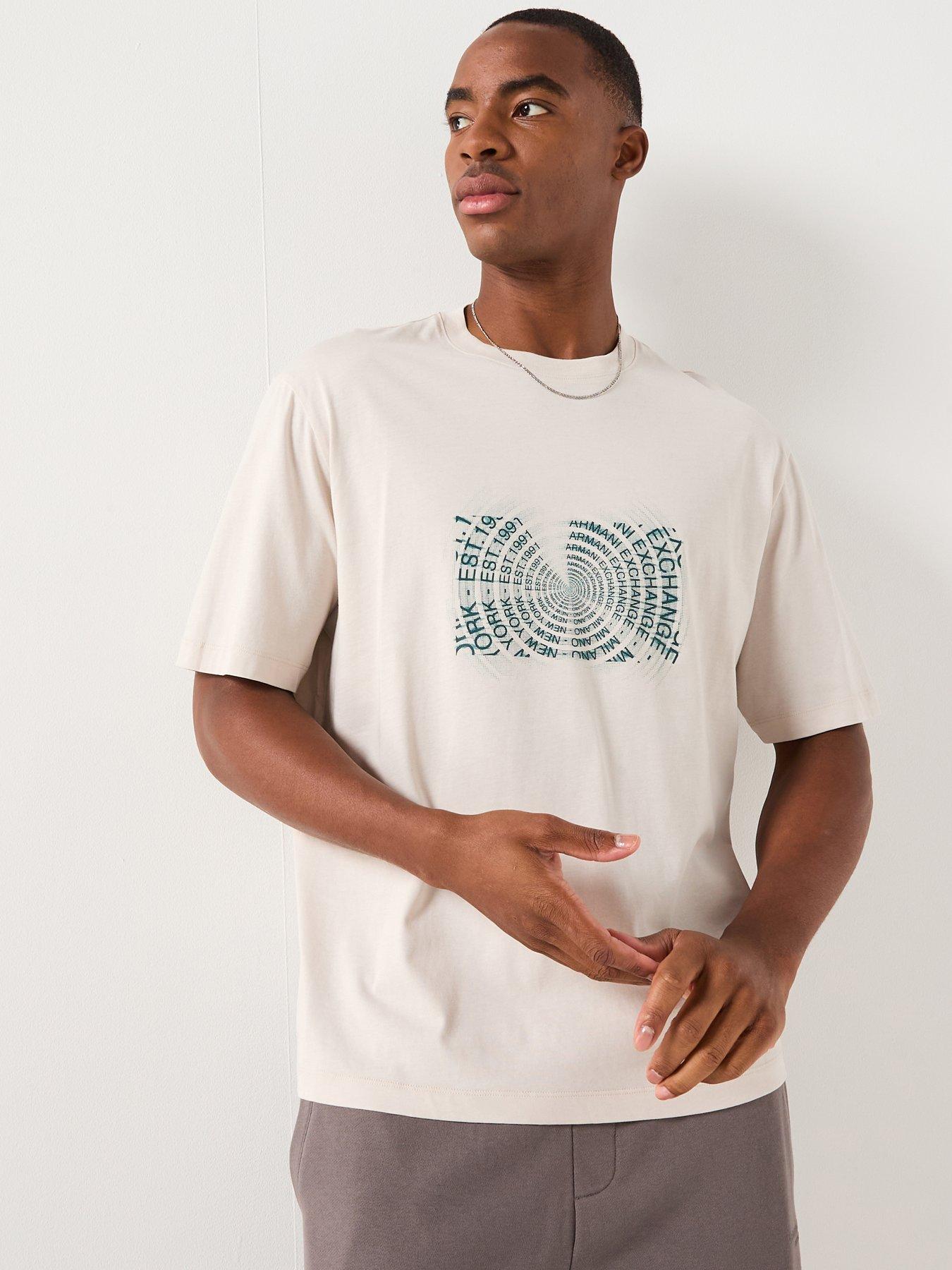 Armani Exchange Box Graphic T-Shirt - Off White