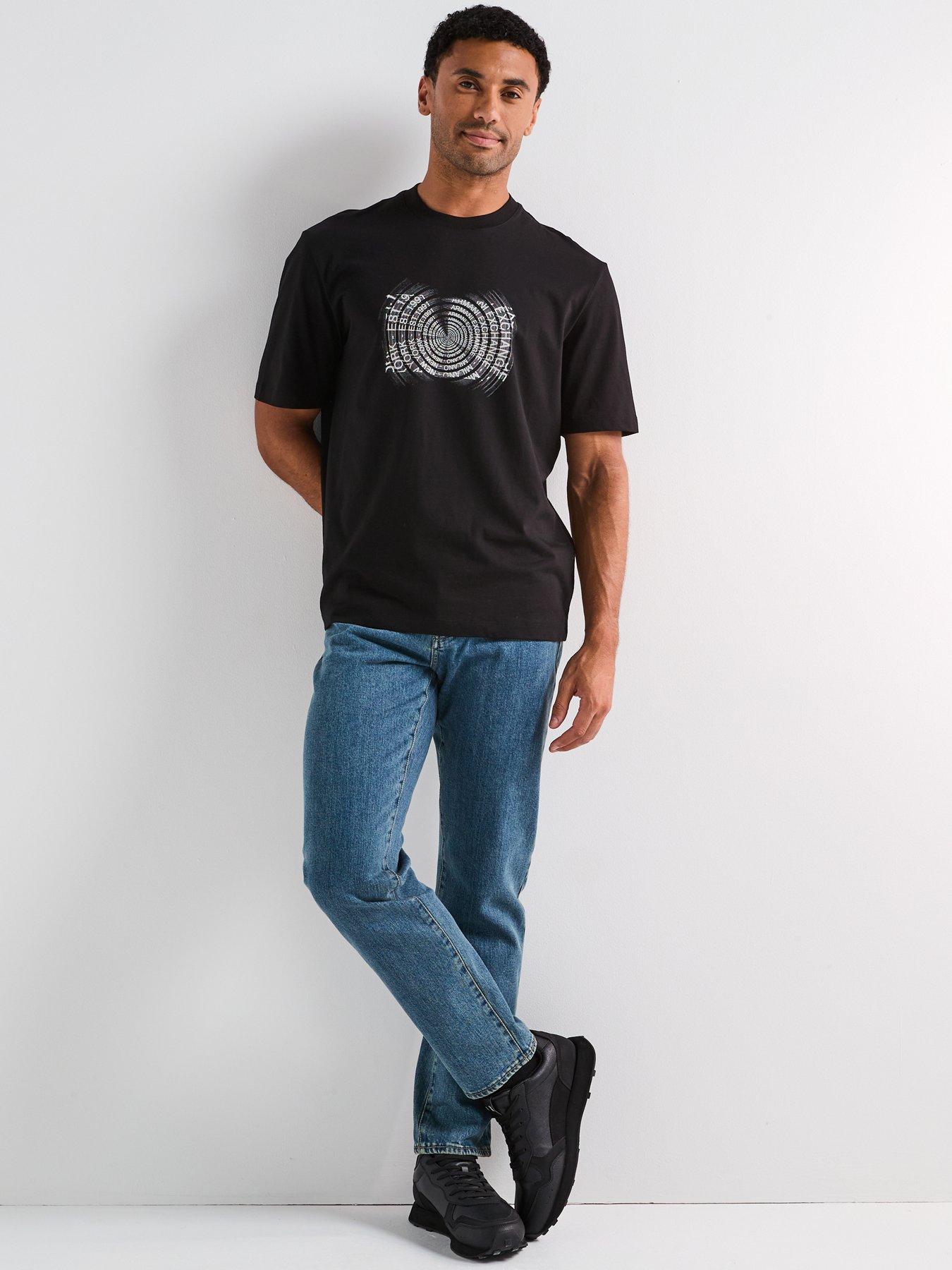 Image 6 of 6 of Armani Exchange Box Graphic T-Shirt - Black