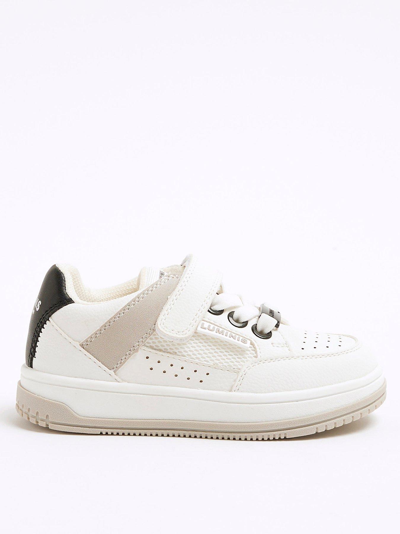 River Island Mini Boys Mesh Trainers - White
