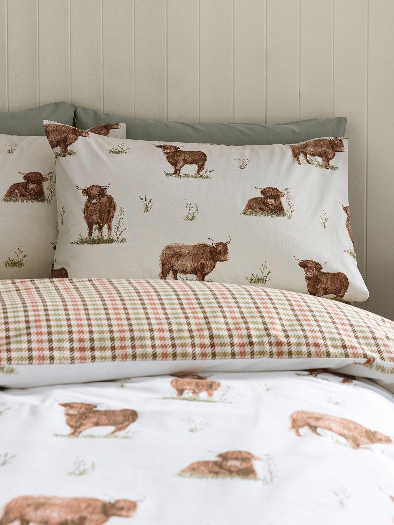 Image 5 of 6 of Catherine Lansfield Angus Highland Cow Duvet Set
