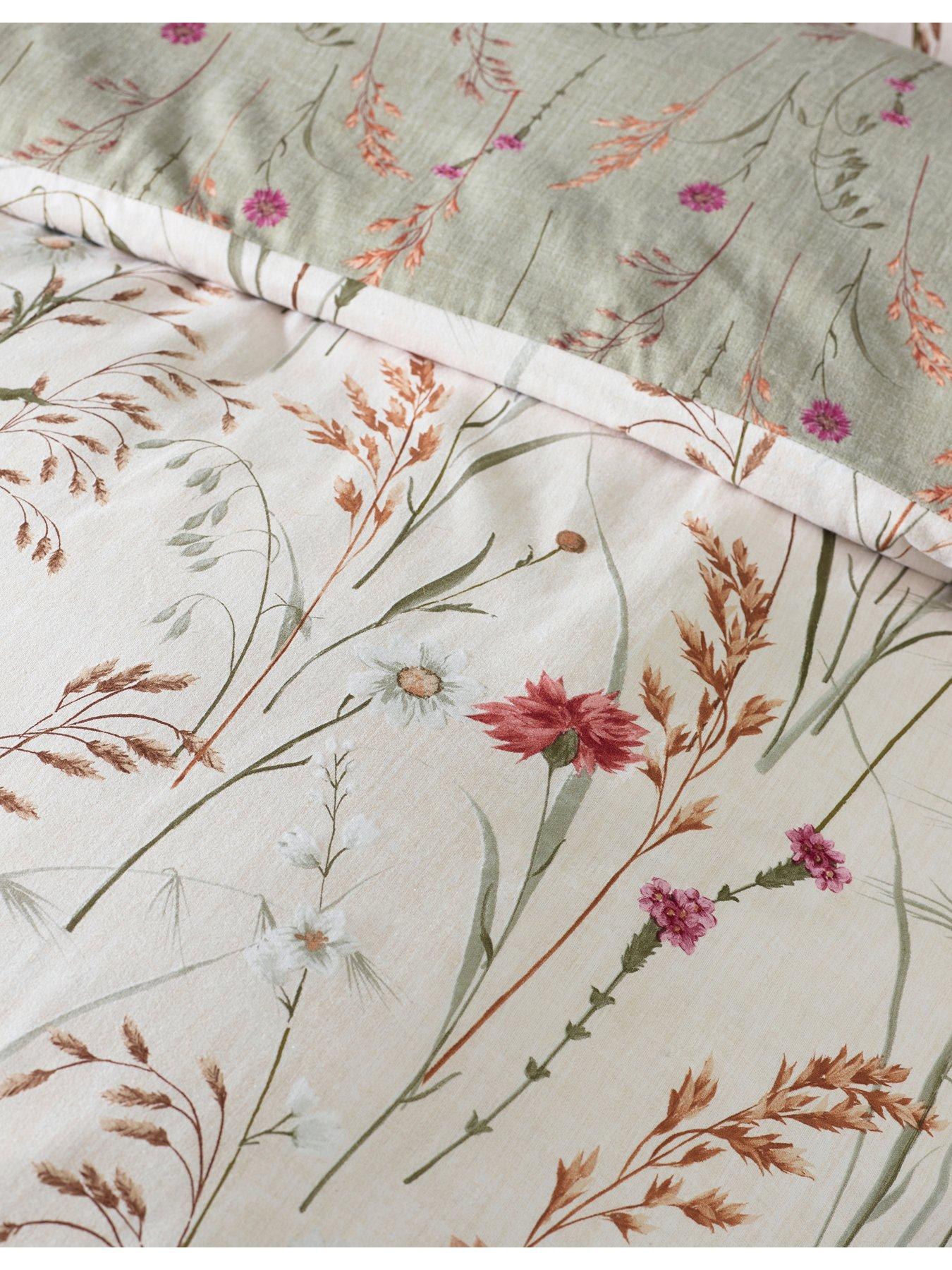 Image 5 of 5 of Catherine Lansfield Brushed Cotton Cotton Grasmere Floral Duvet Set