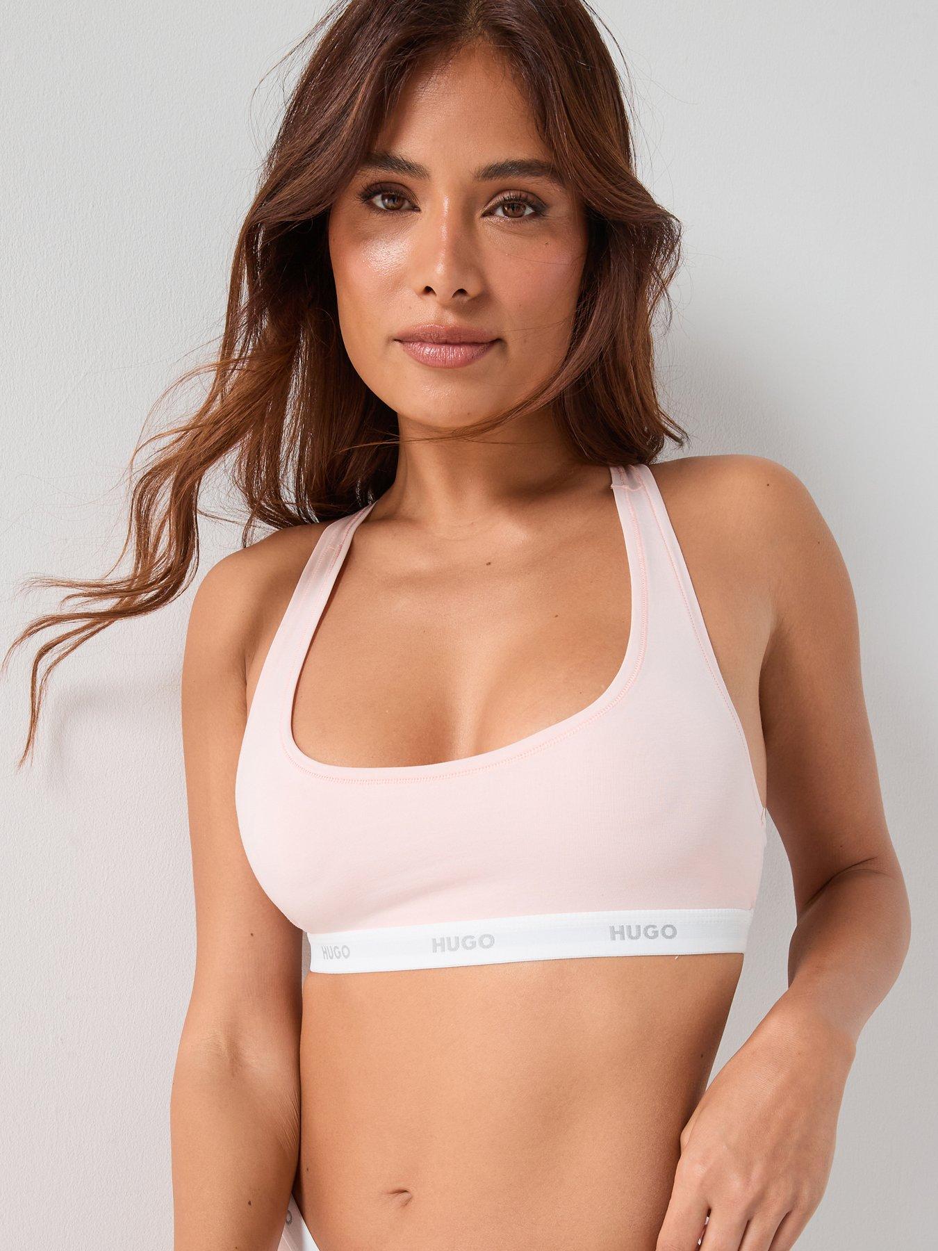 hugo-logo-bralette-pink
