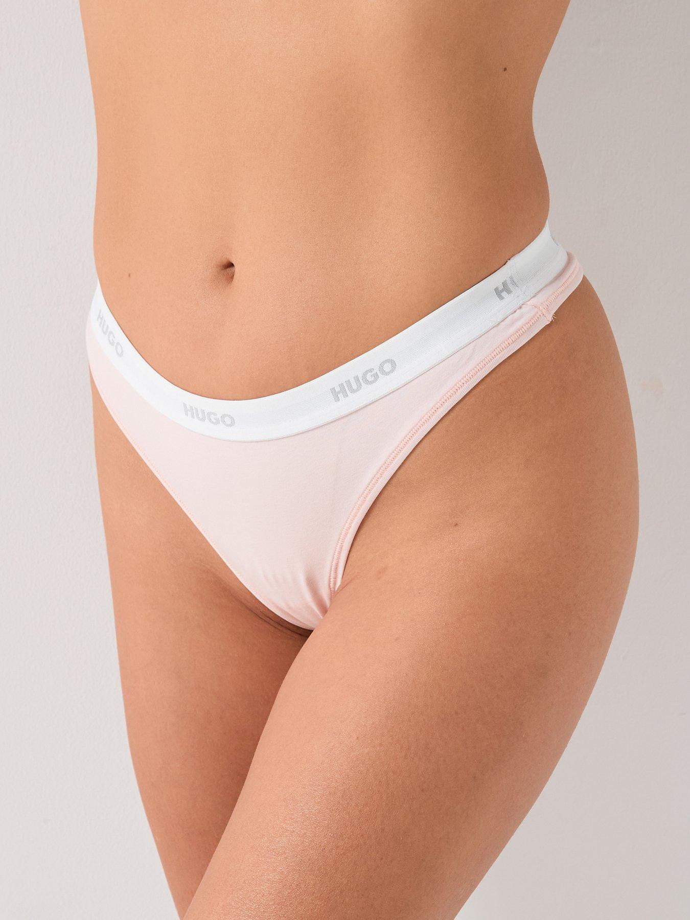 HUGO Logo Thong -  Pink