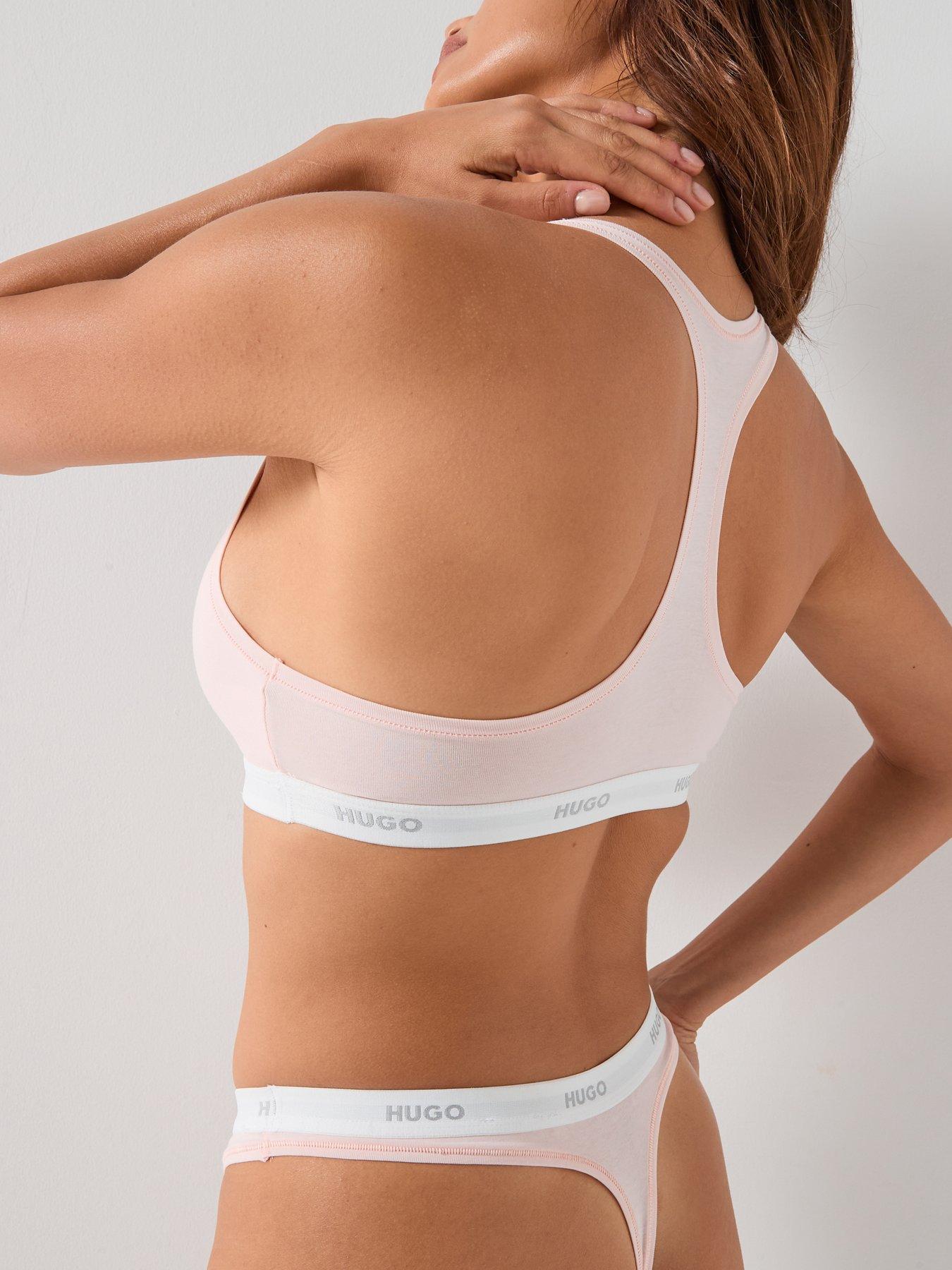 Image 6 of 6 of HUGO Logo Thong - &nbsp;Pink