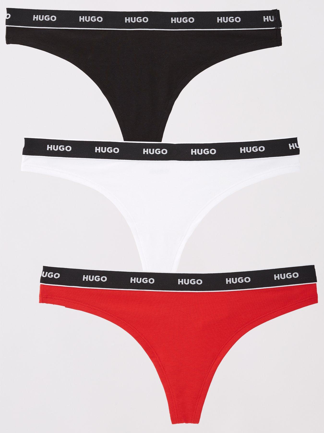 Image 1 of 6 of HUGO Triple Striped Thong - Multi