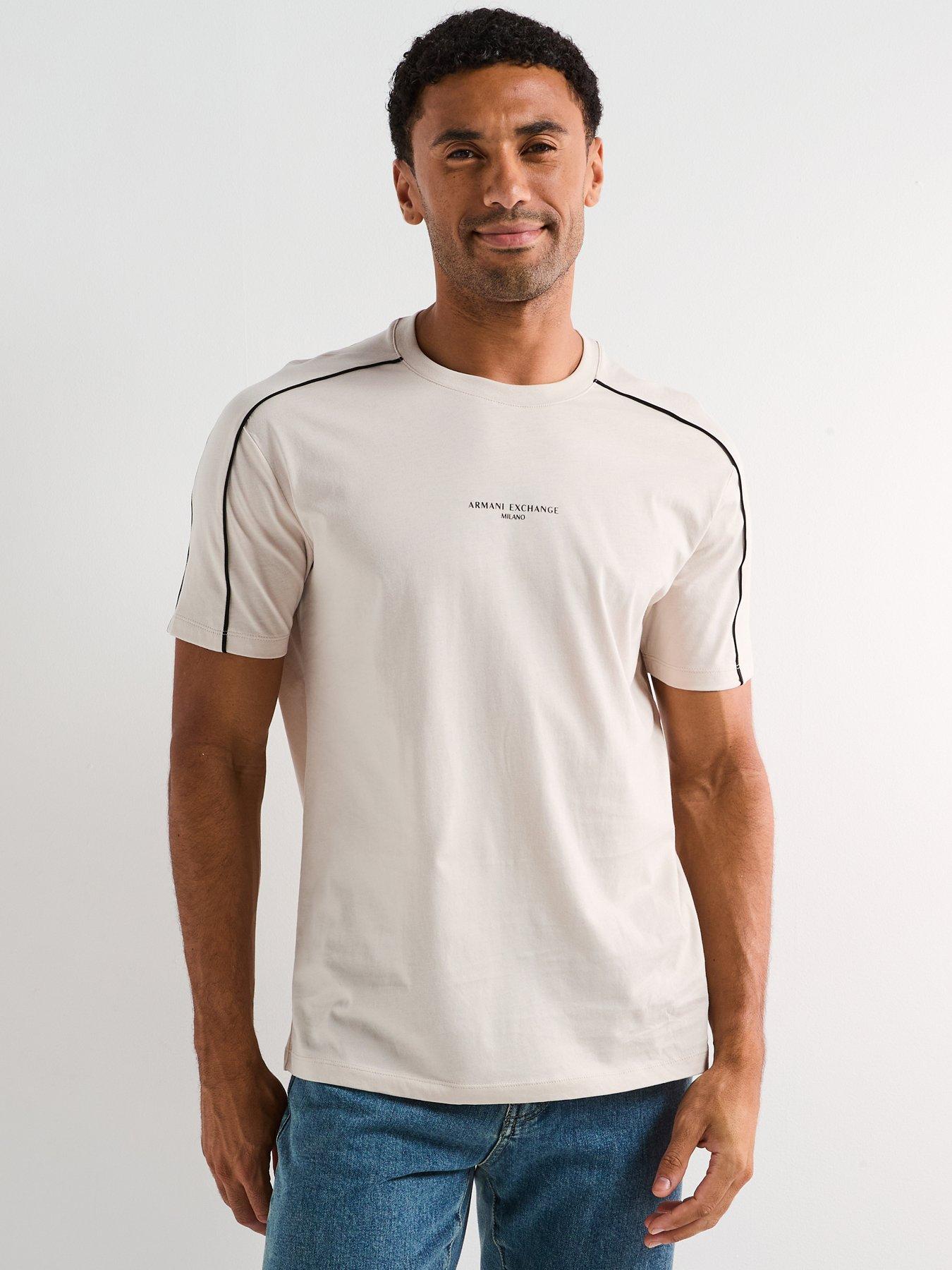 undefined Piped T-Shirt - Off White