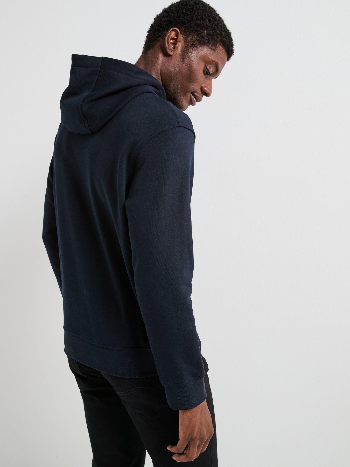 Image 2 of 4 of Armani Exchange 3D Ny Milan Logo Overhead Hoodie - Navy