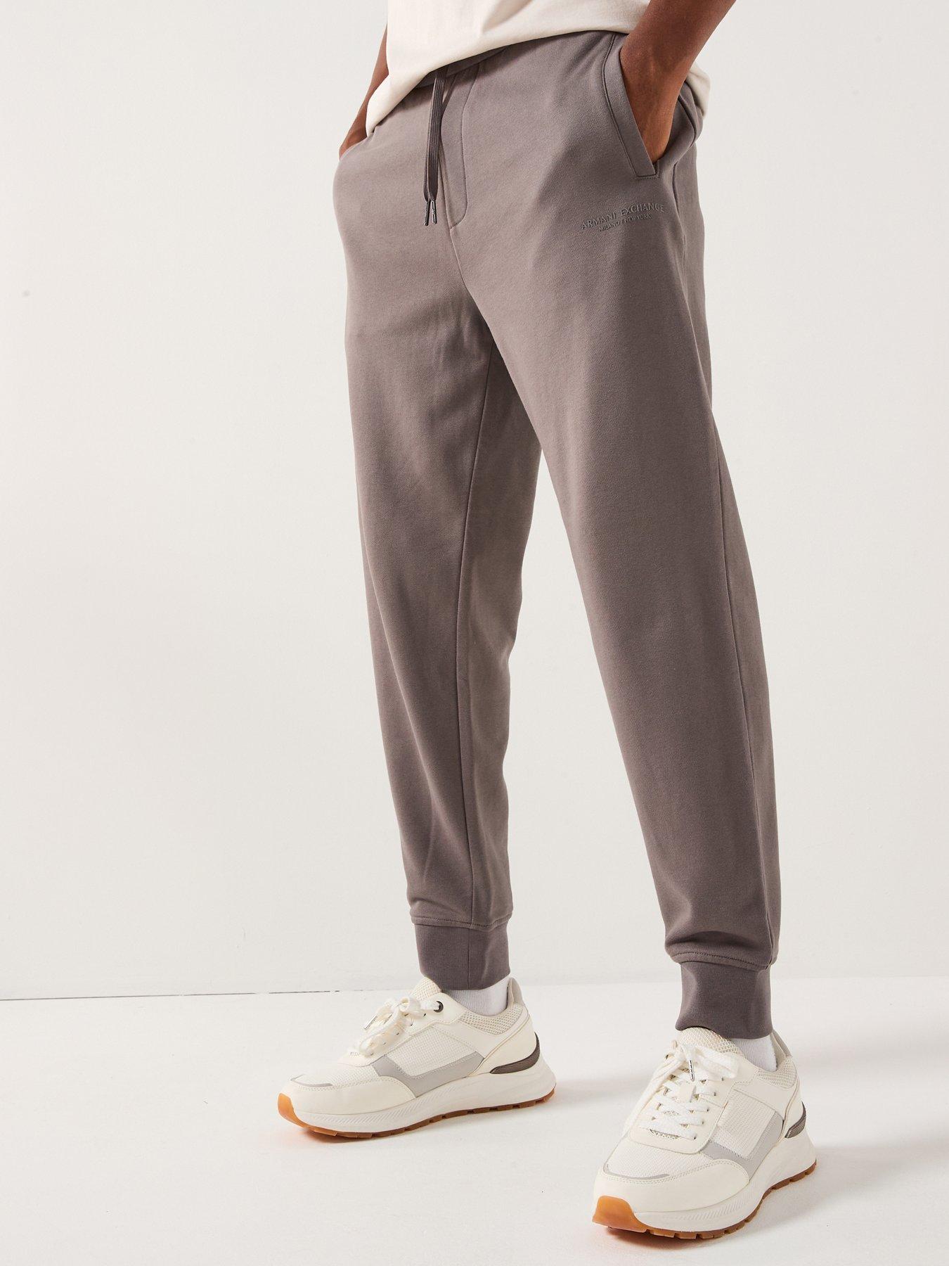 Armani Exchange 3d Ny Milan Logo Joggers - Grey