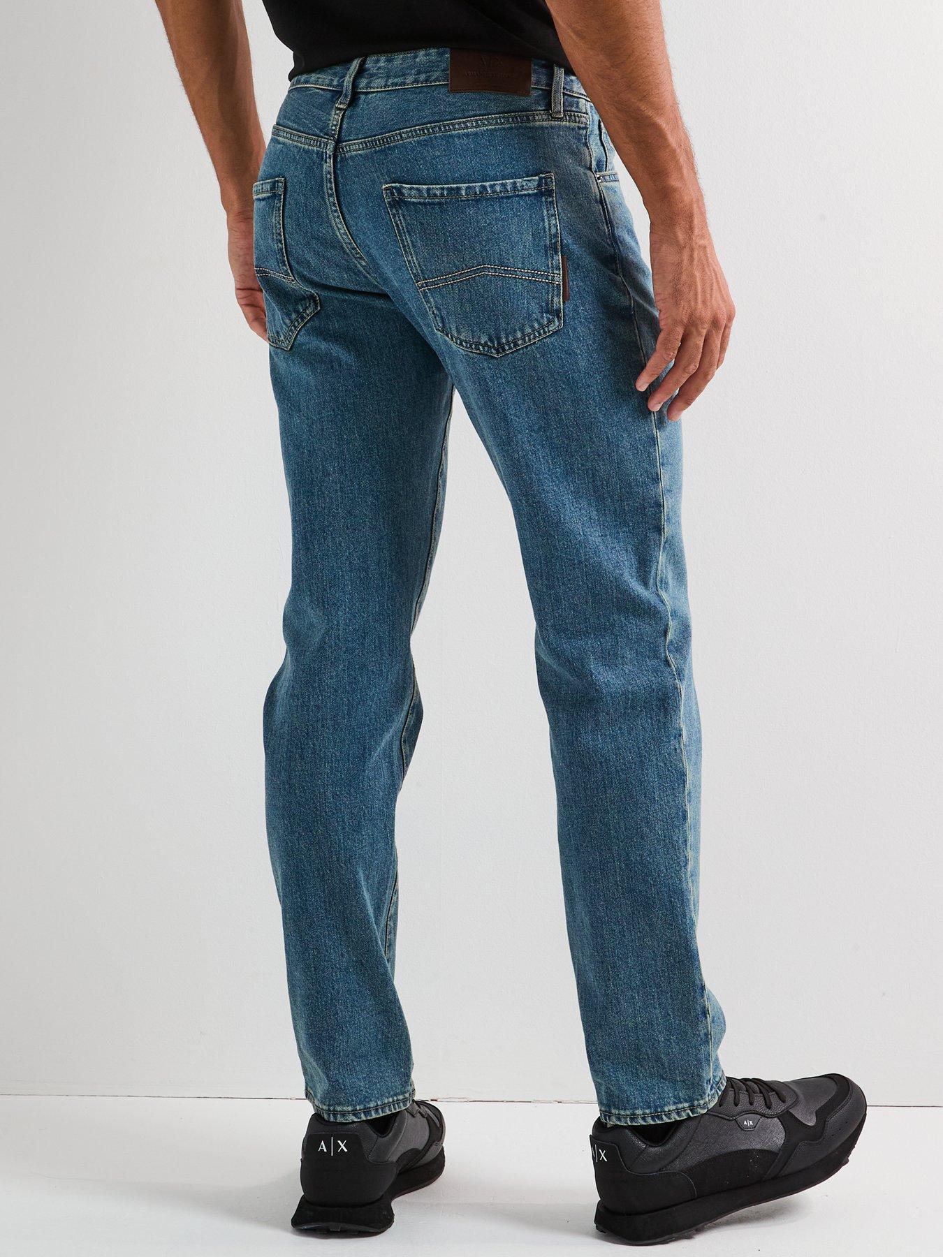  image of armani-exchange-comfort-tapered-fit-jeans-mid-wash