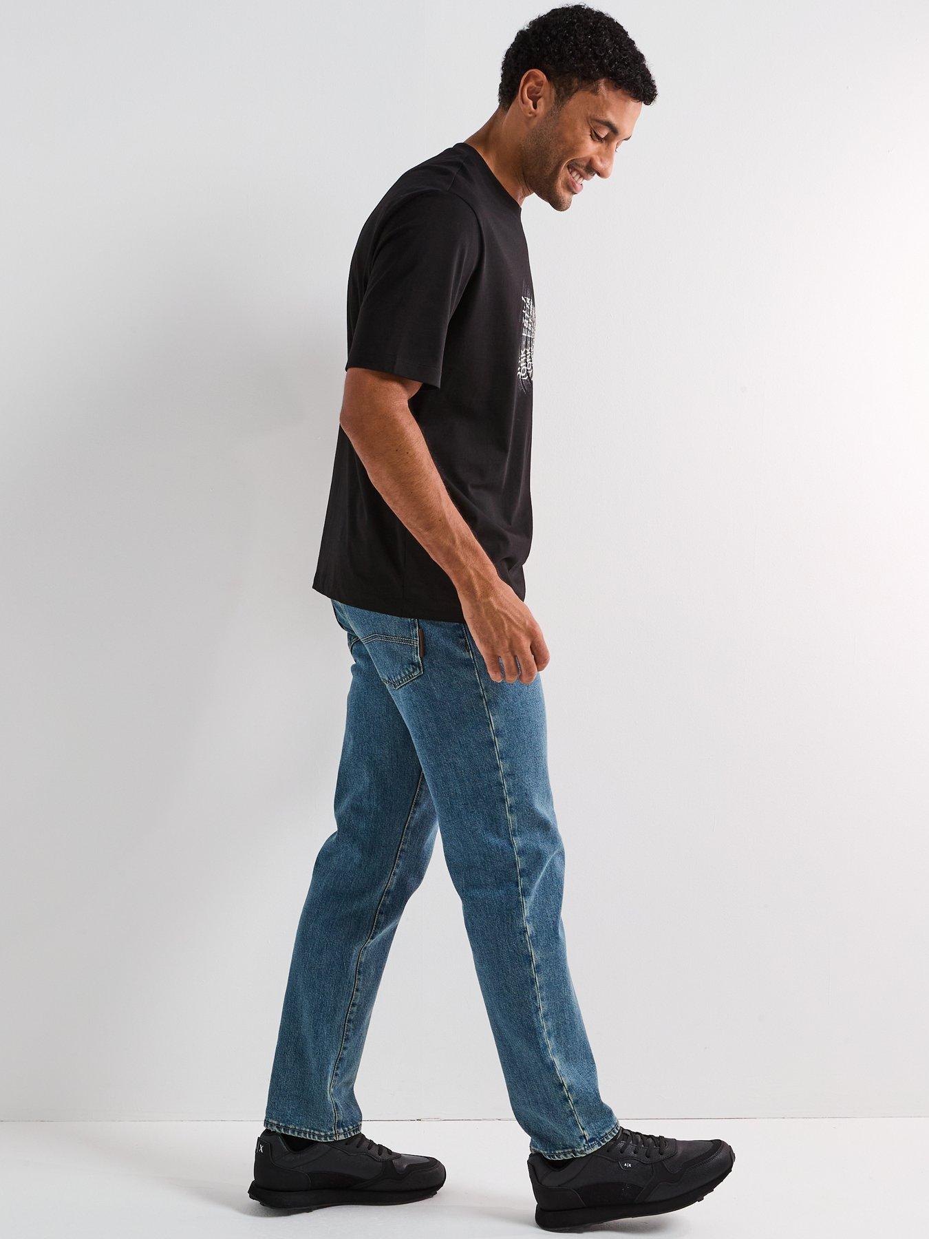  image of armani-exchange-comfort-tapered-fit-jeans-mid-wash