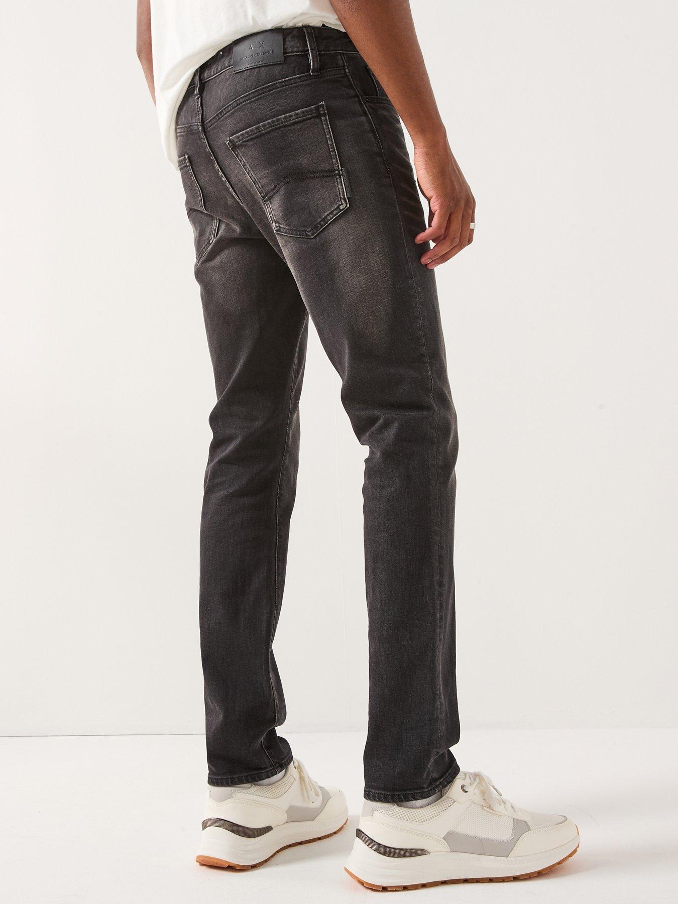 stillFront image of armani-exchange-slim-fit-jeans-grey