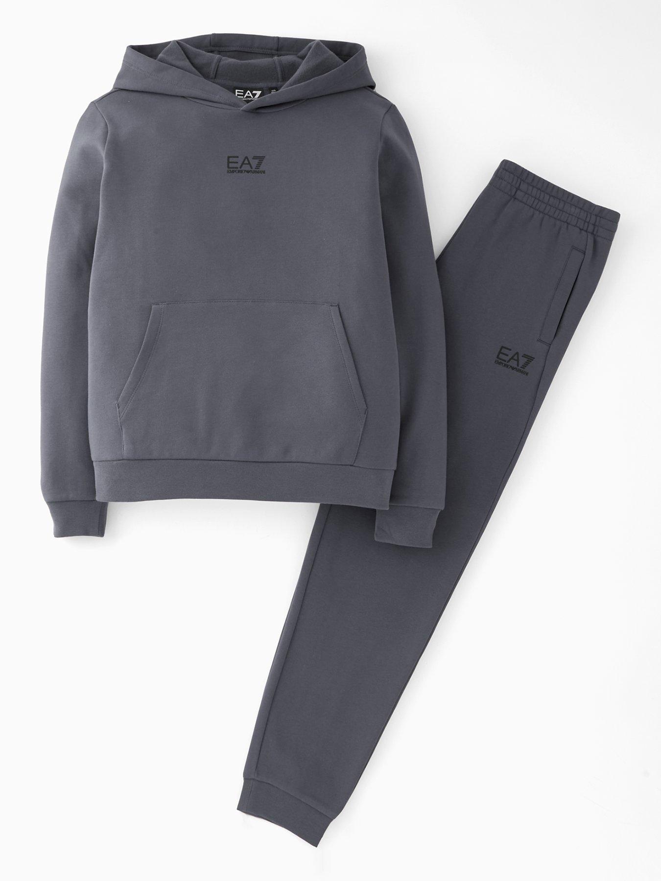 undefined Boys Core Id Hoodie Tracksuit - Grey