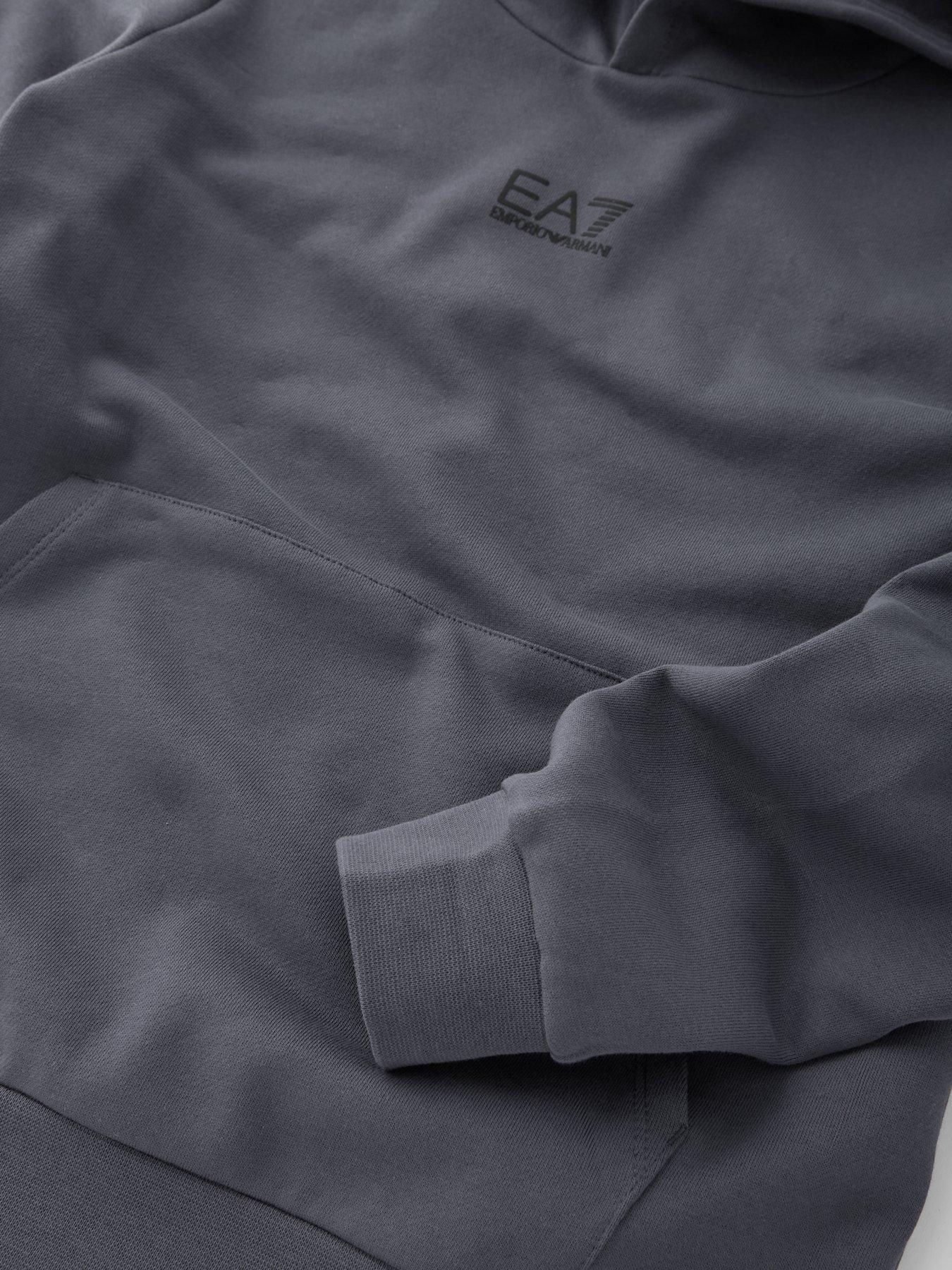Image 3 of 5 of EA7 Emporio Armani Boys Core Id Hoodie Tracksuit - Grey
