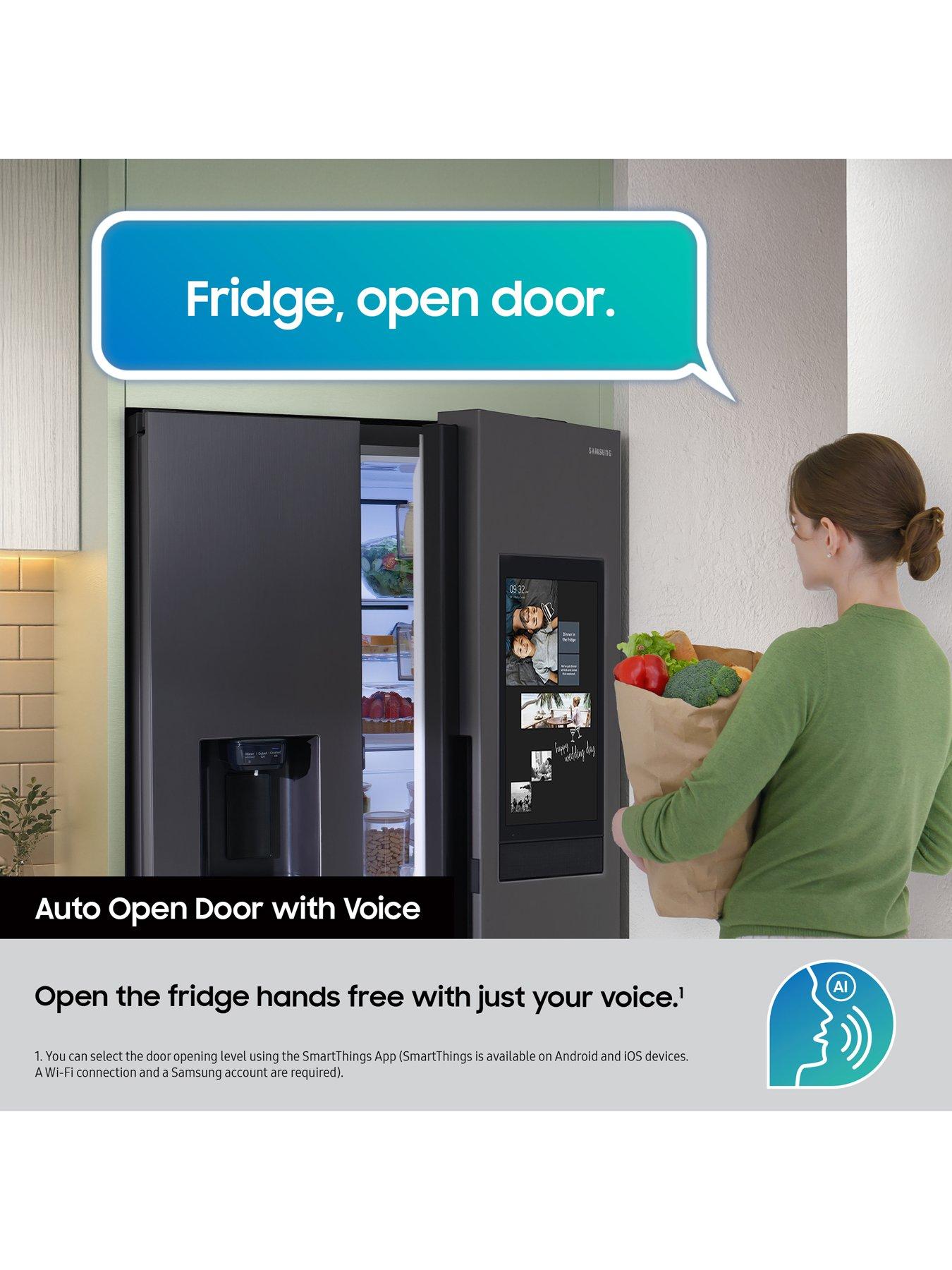  image of samsung-bespoke-ai-series-8-on-device-bixby-rs80f66kbfeu-634l-smart-american-fridge-freezer-black