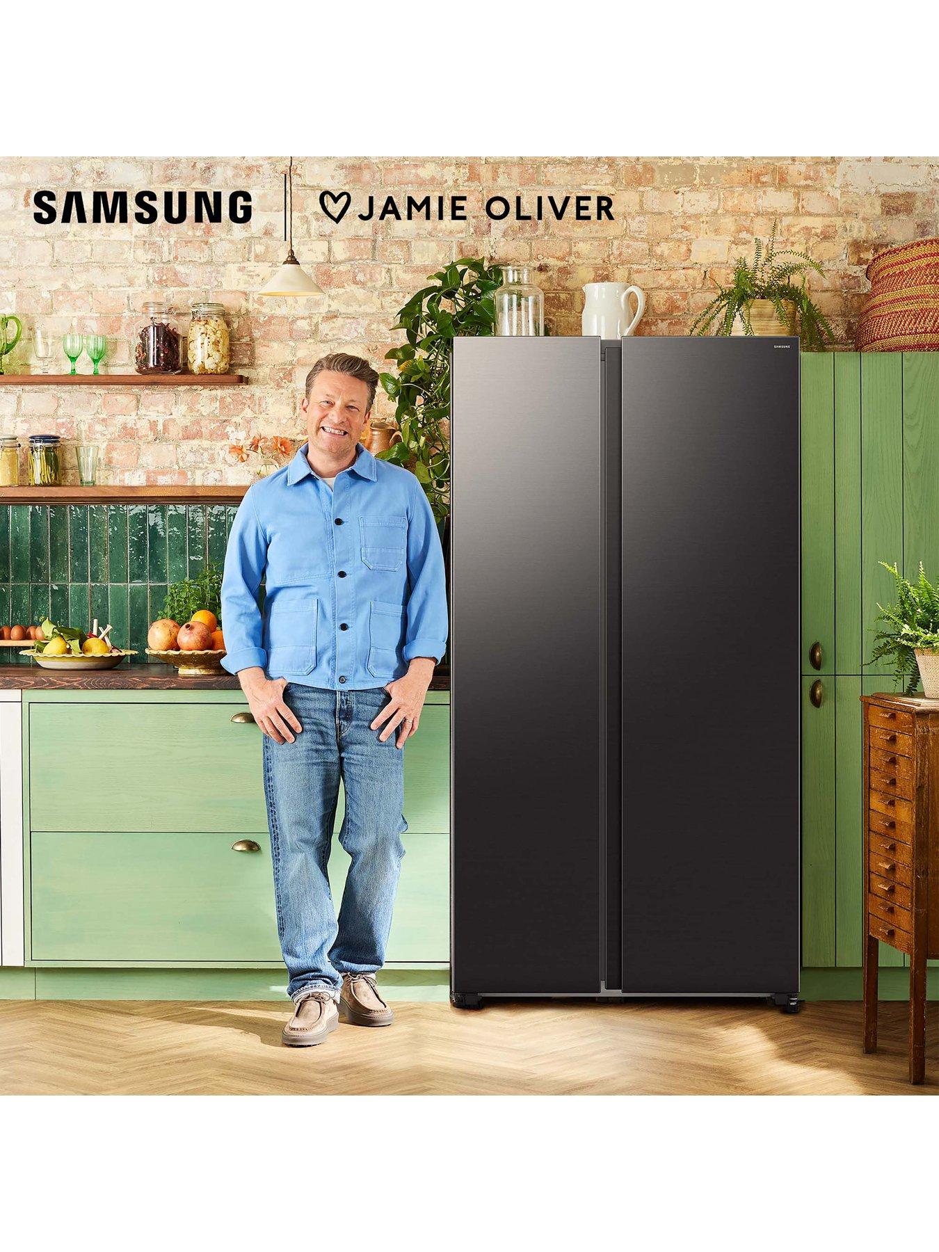  image of samsung-bespoke-ai-series-6-spacemaxtrade-rs70f65qefeu-659l-smart-american-fridge-freezer--nbspblack