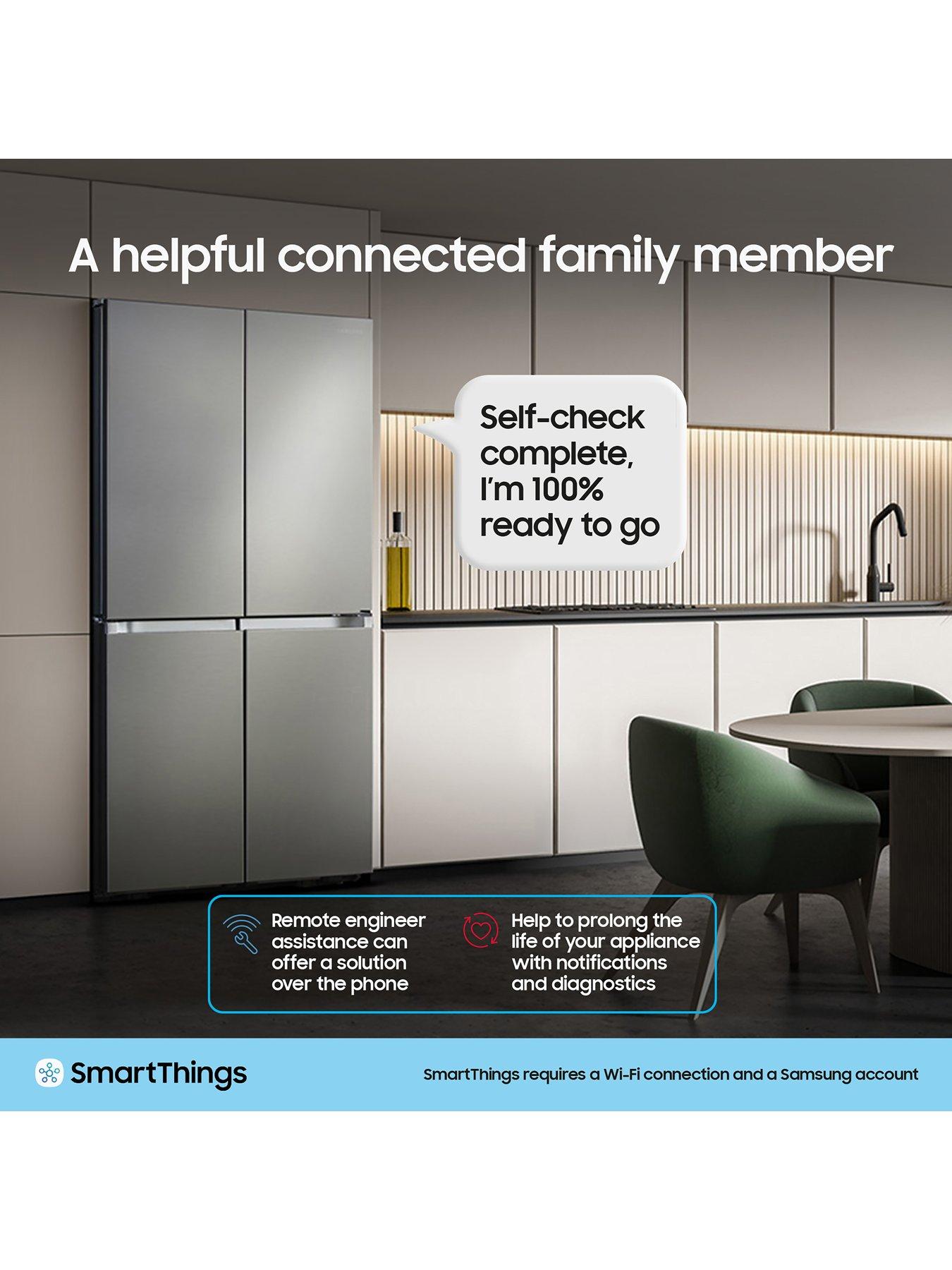  image of samsung-bespoke-ai-series-6-spacemaxtrade-rs70f65qefeu-659l-smart-american-fridge-freezer--nbspblack