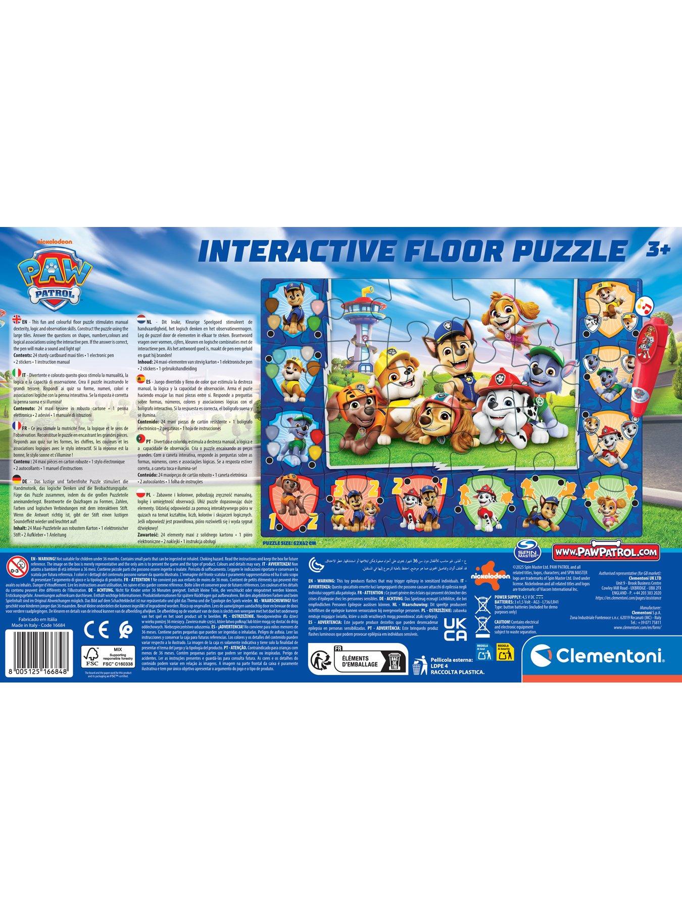 Image 5 of 5 of Clementoni Interactive Floor Puzzle - Paw Patrol