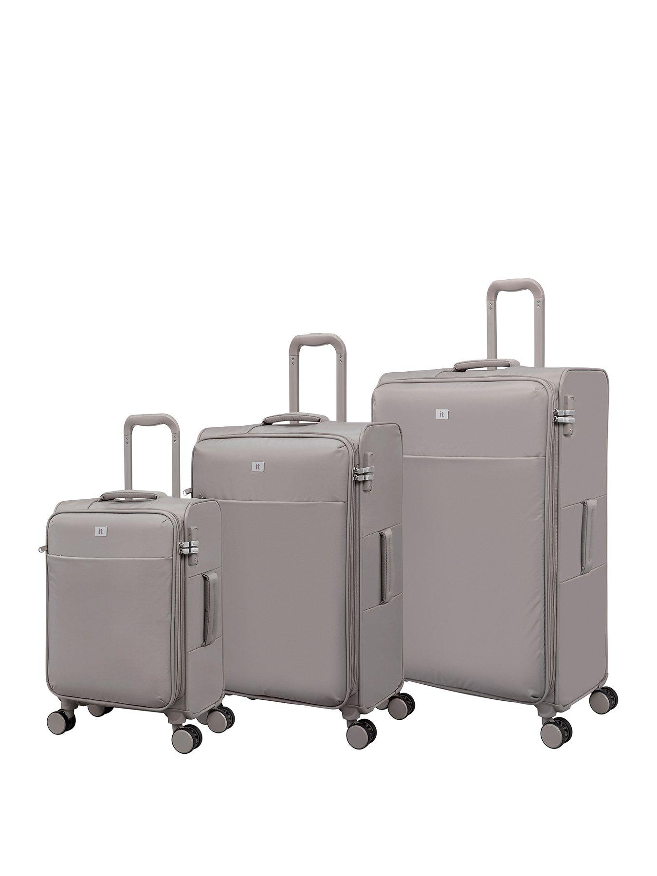 Image 1 of 6 of it Luggage Lustrous Luxe Moon Rock 3pc Suitcase Set