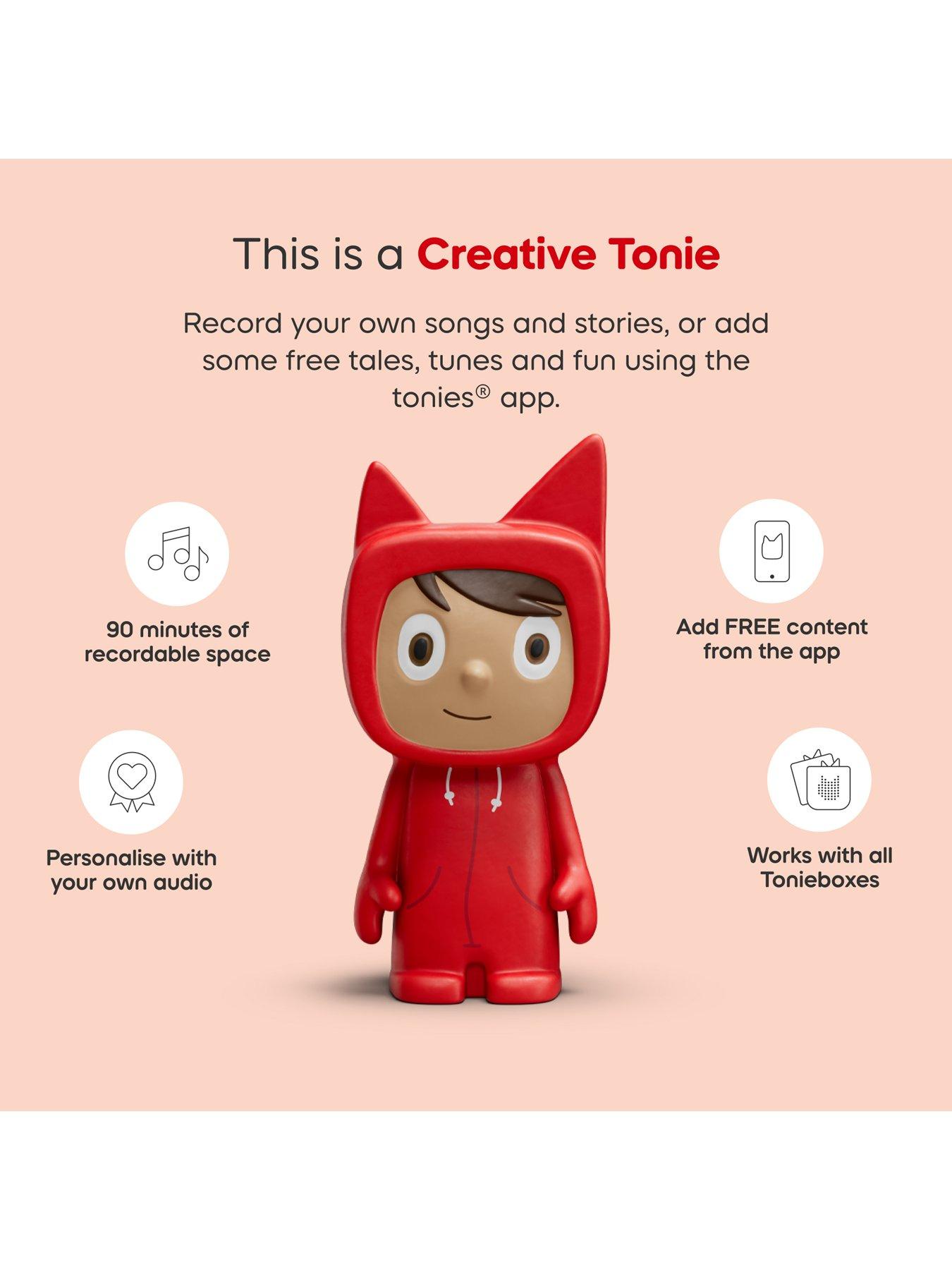 Image 5 of 8 of Tonies Toniebox 2 Sunset Red Starter Set Creative Tonie Rubie UK