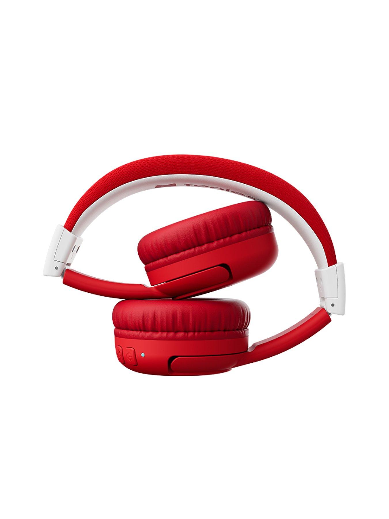 stillFront image of tonies-bluetooth-headphones-sunset-red