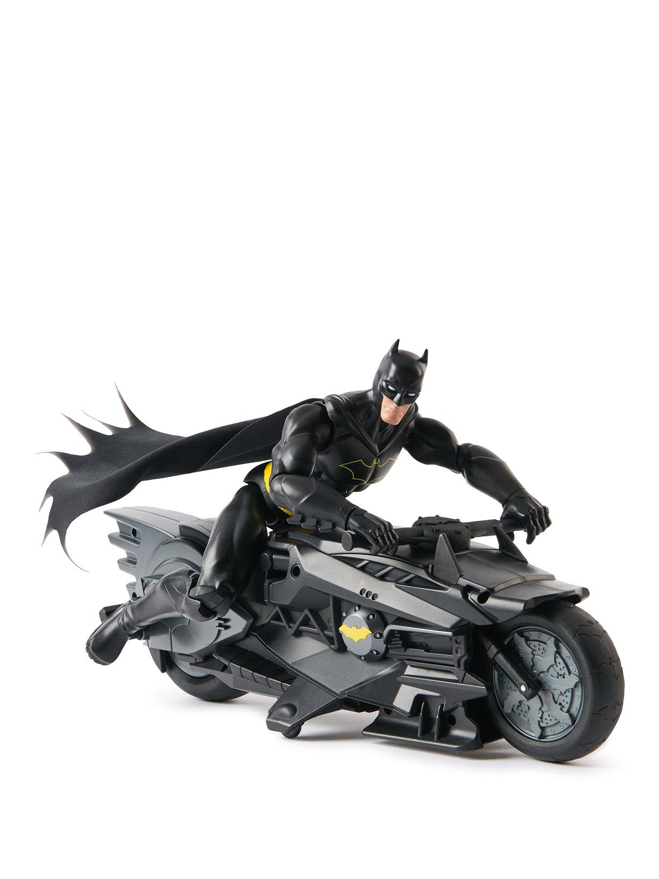 Batman Stealth Remote Control Batcycle with 12-inch Batman Figure ...