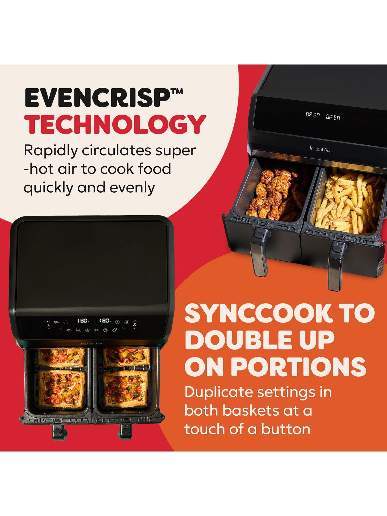  image of instant-pot-vortex-dual-8l-air-fryer-black-pepper