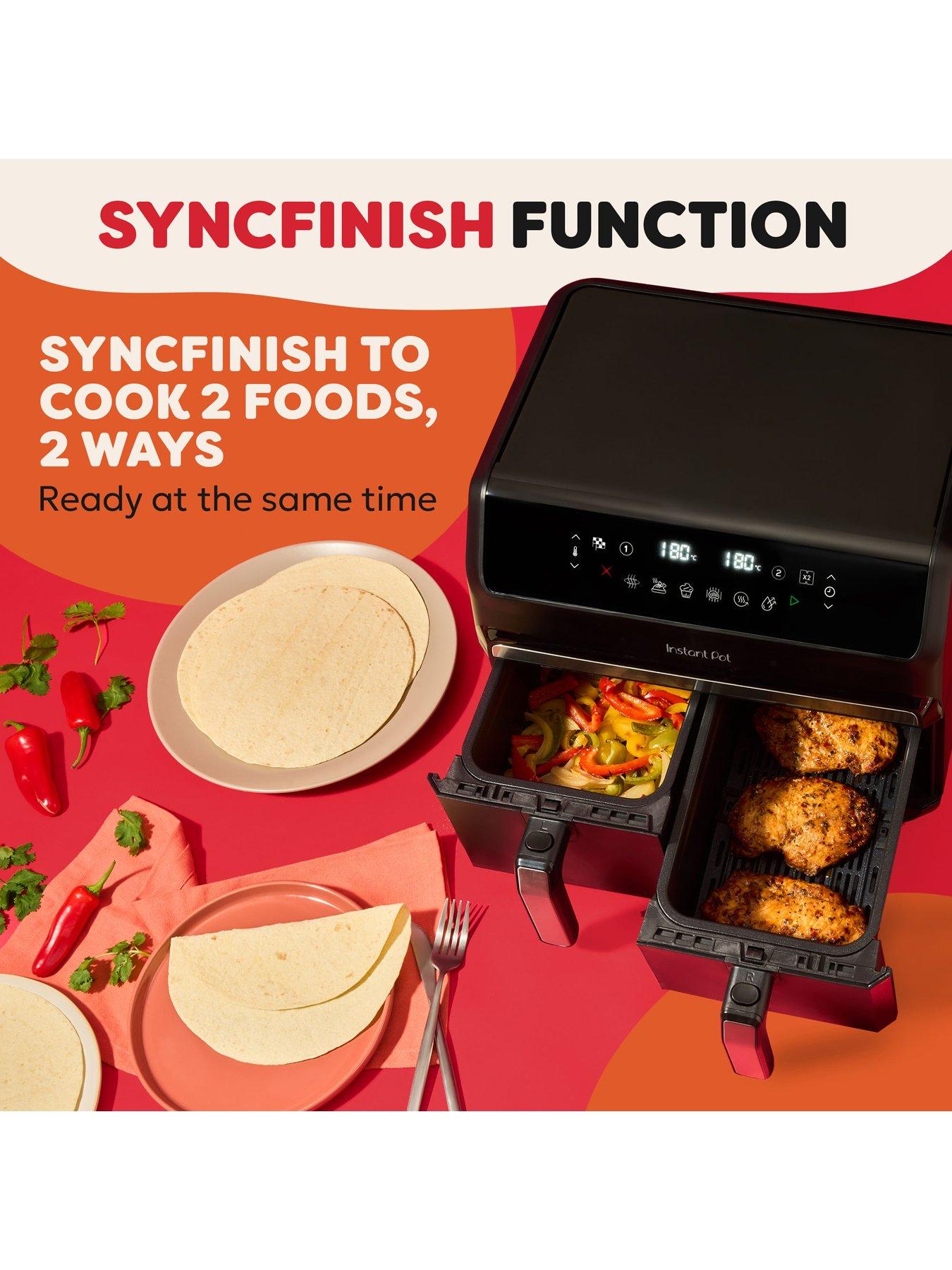  image of instant-pot-vortex-dual-8l-air-fryer-black-pepper