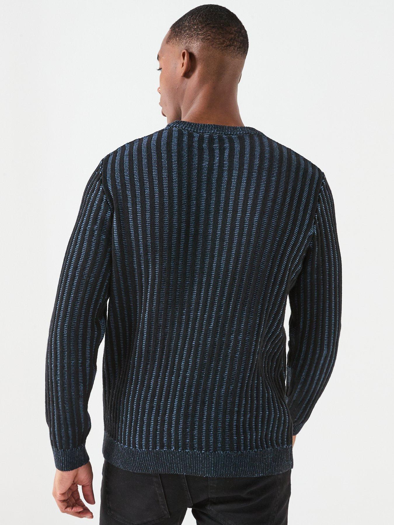 Image 2 of 6 of ONLY & SONS Brant Crew Knitted Jumper - Indigo
